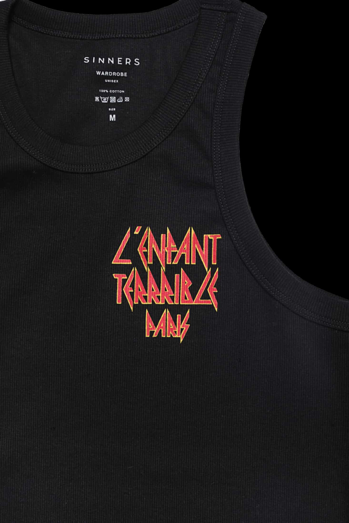 L'ENFANT BLACK MEN TANK TOP - miniatura 4