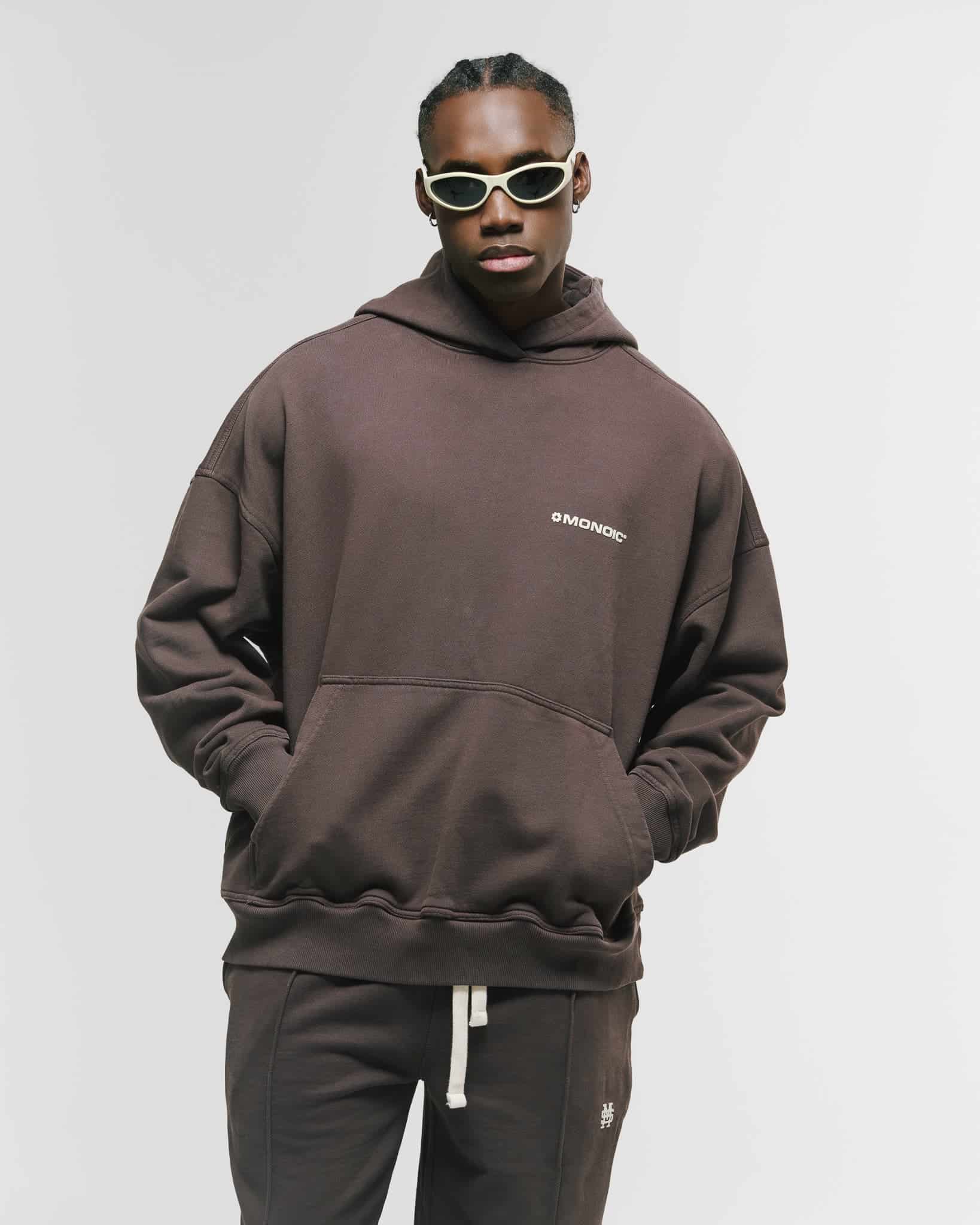 Hoodie Oversized Básico V4 - Café Chocolate - miniatura 2