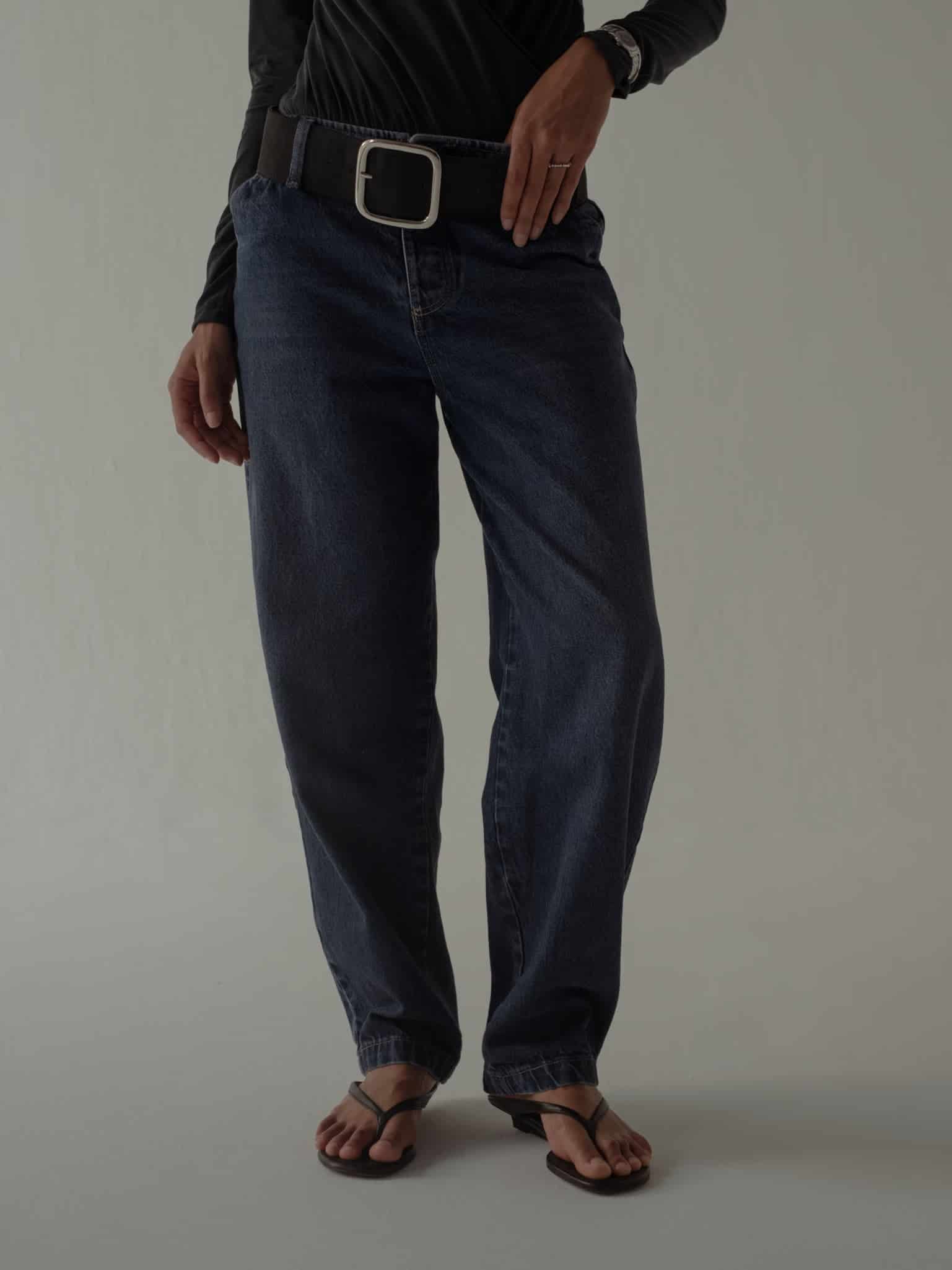 SUEDE BIG BELT - BLACK - miniatura 4