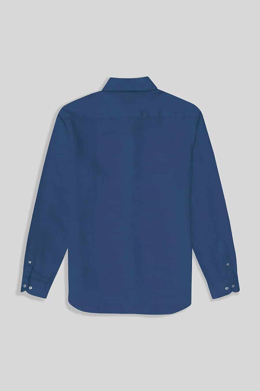 Men's linen shirt jeans basic - miniatura 2