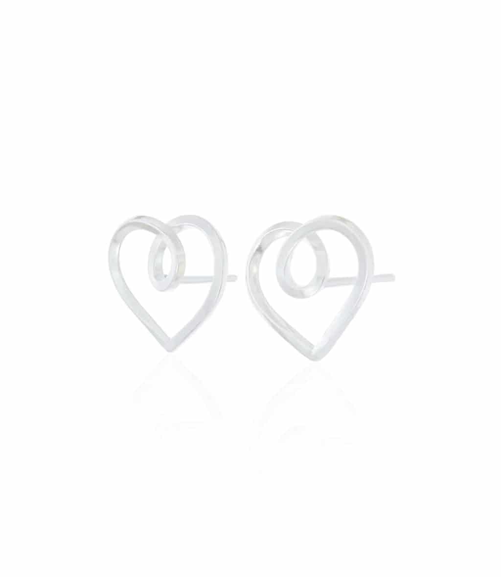 Aretes Corazón Infinito Plata 925 - miniatura 2