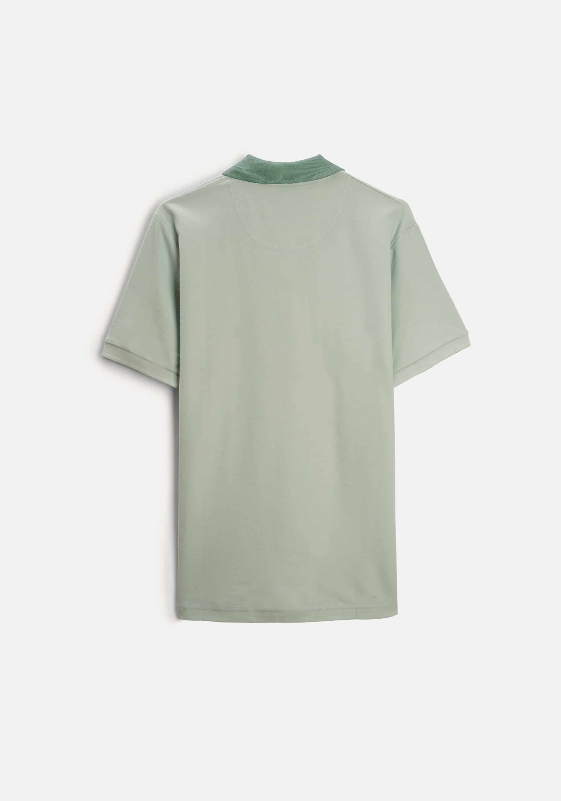 Camiseta Polo H Unicolor Mzc. Verde L-Atn - miniatura 4