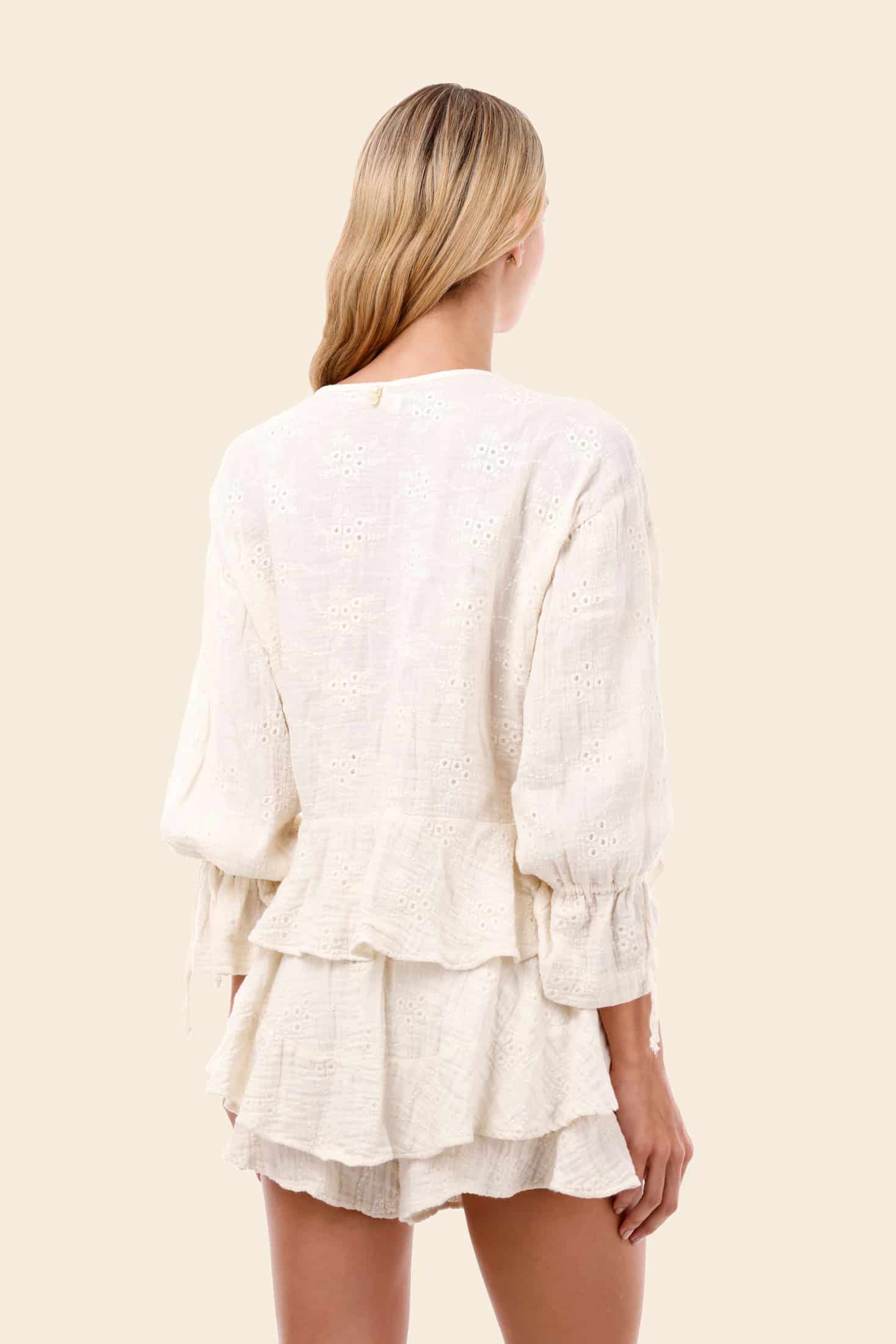 Santalucia Luster Ruffle Shirt - miniatura 5