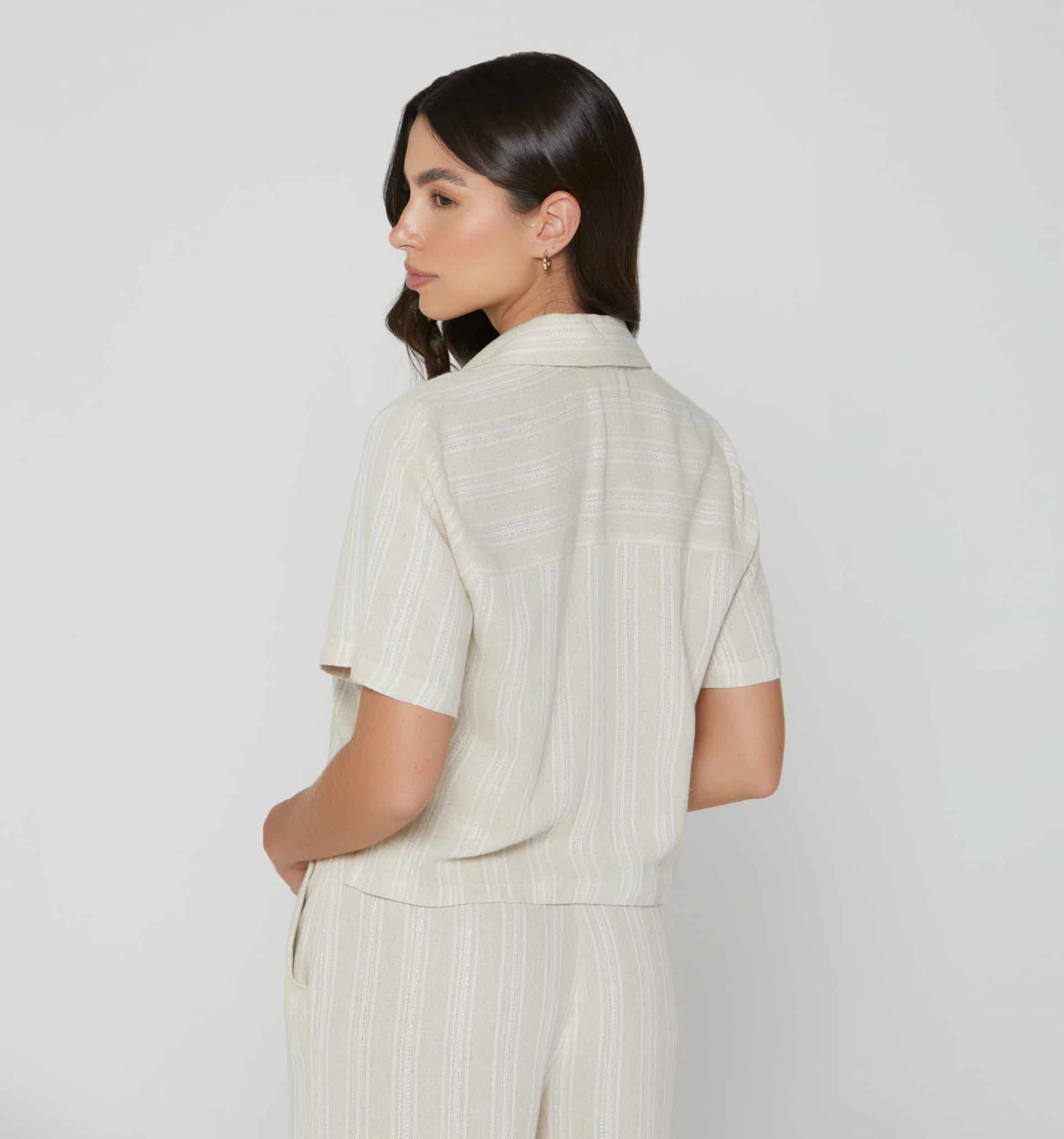 Blusa boxy manga corta - miniatura 3
