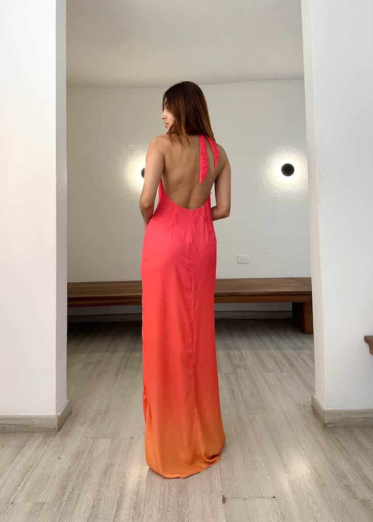 Vestido Teresa Degradé Rosa - miniatura 4