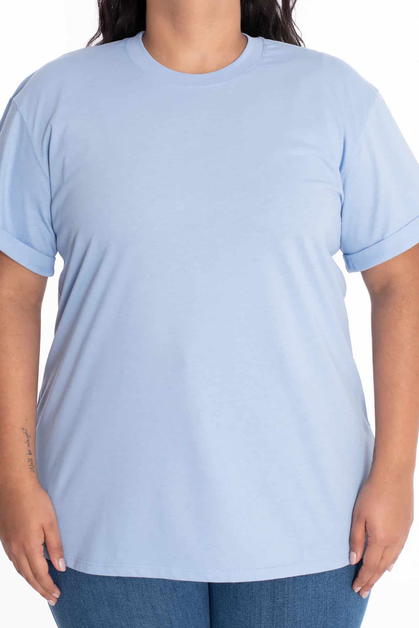 Camiseta Oversize Azul Claro - miniatura 12