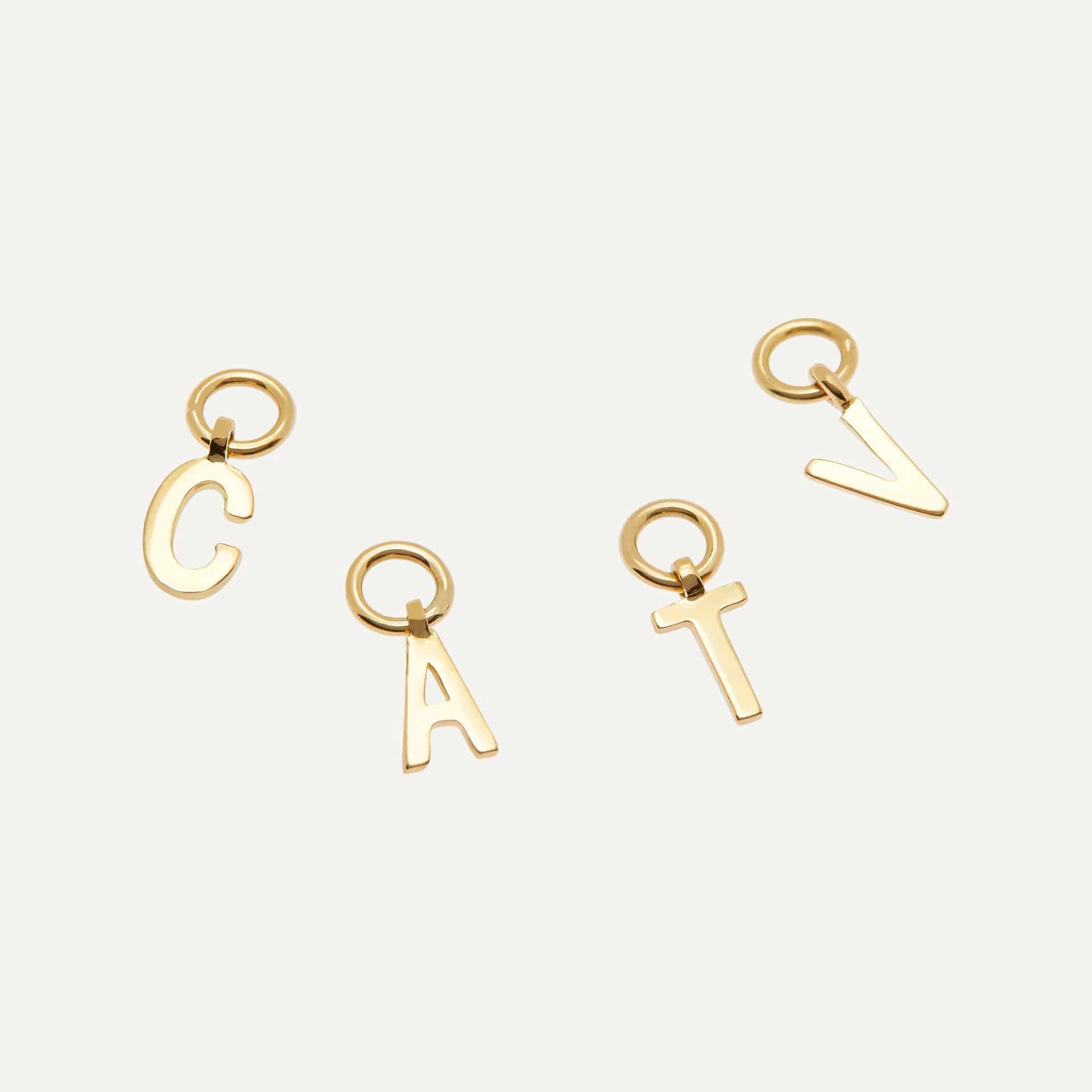 Charms huggies letras lisas - miniatura 1