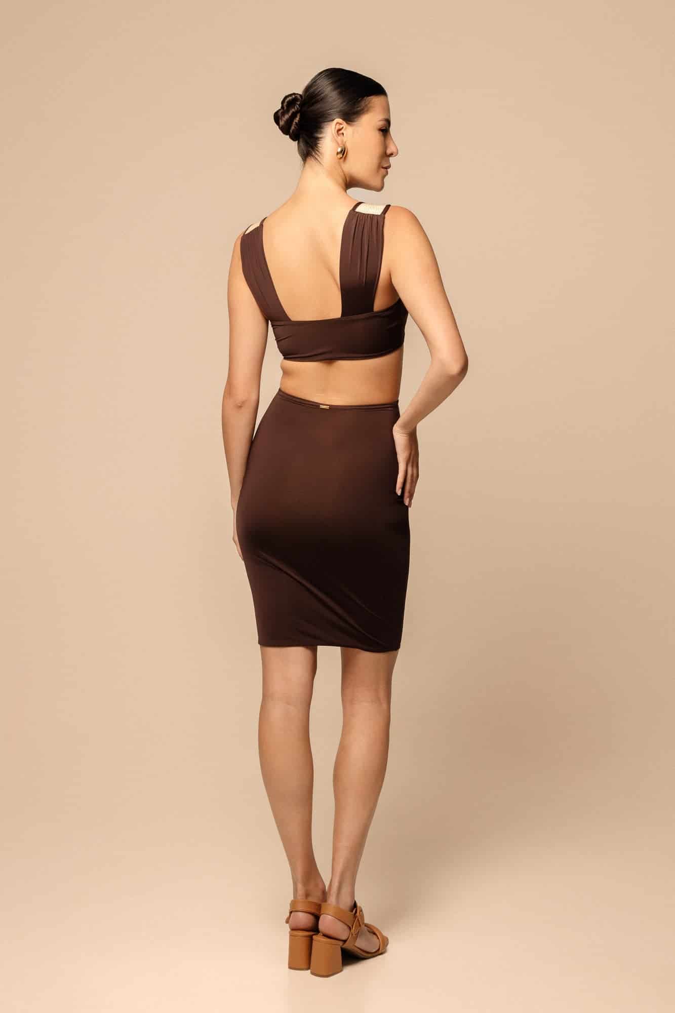KATIA SKIRT / Café Oscuro - miniatura 5