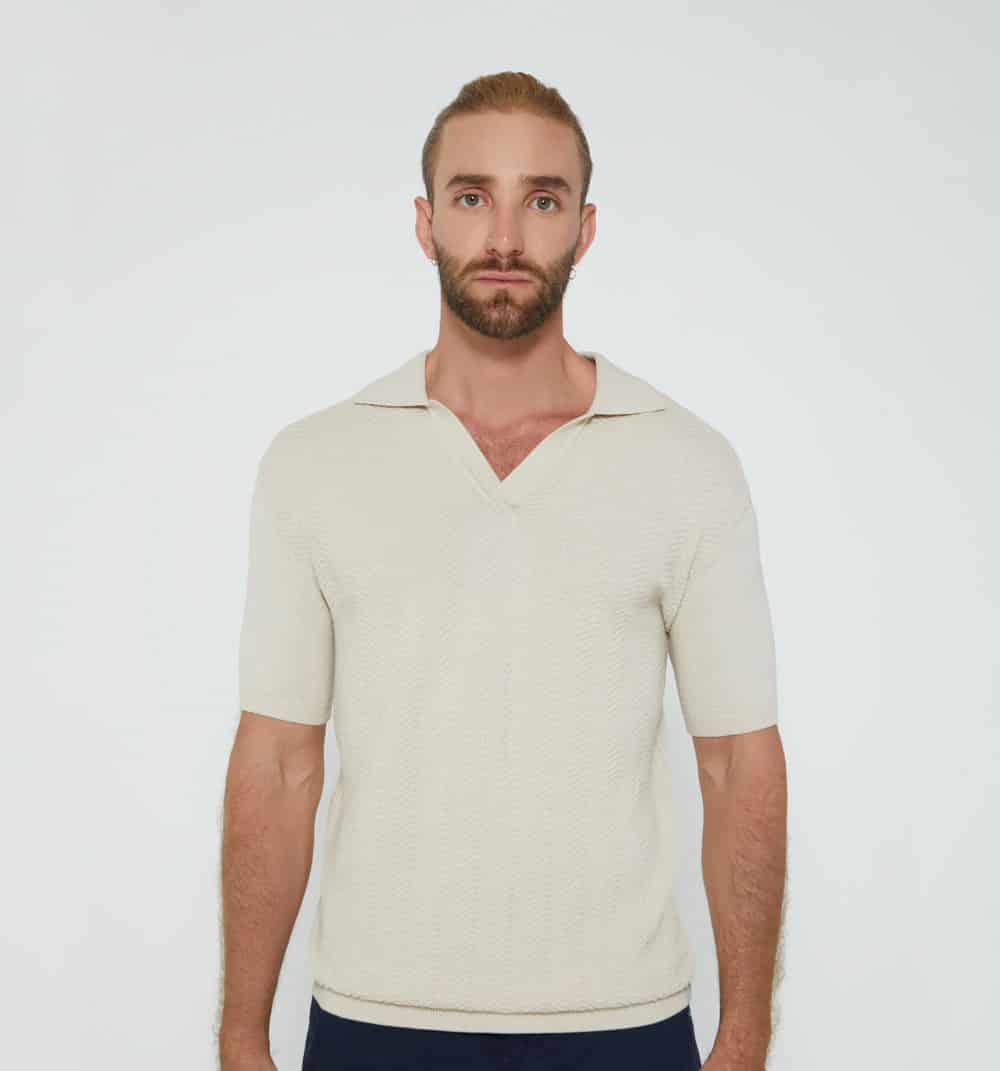 Polo para hombre tejida - miniatura 2