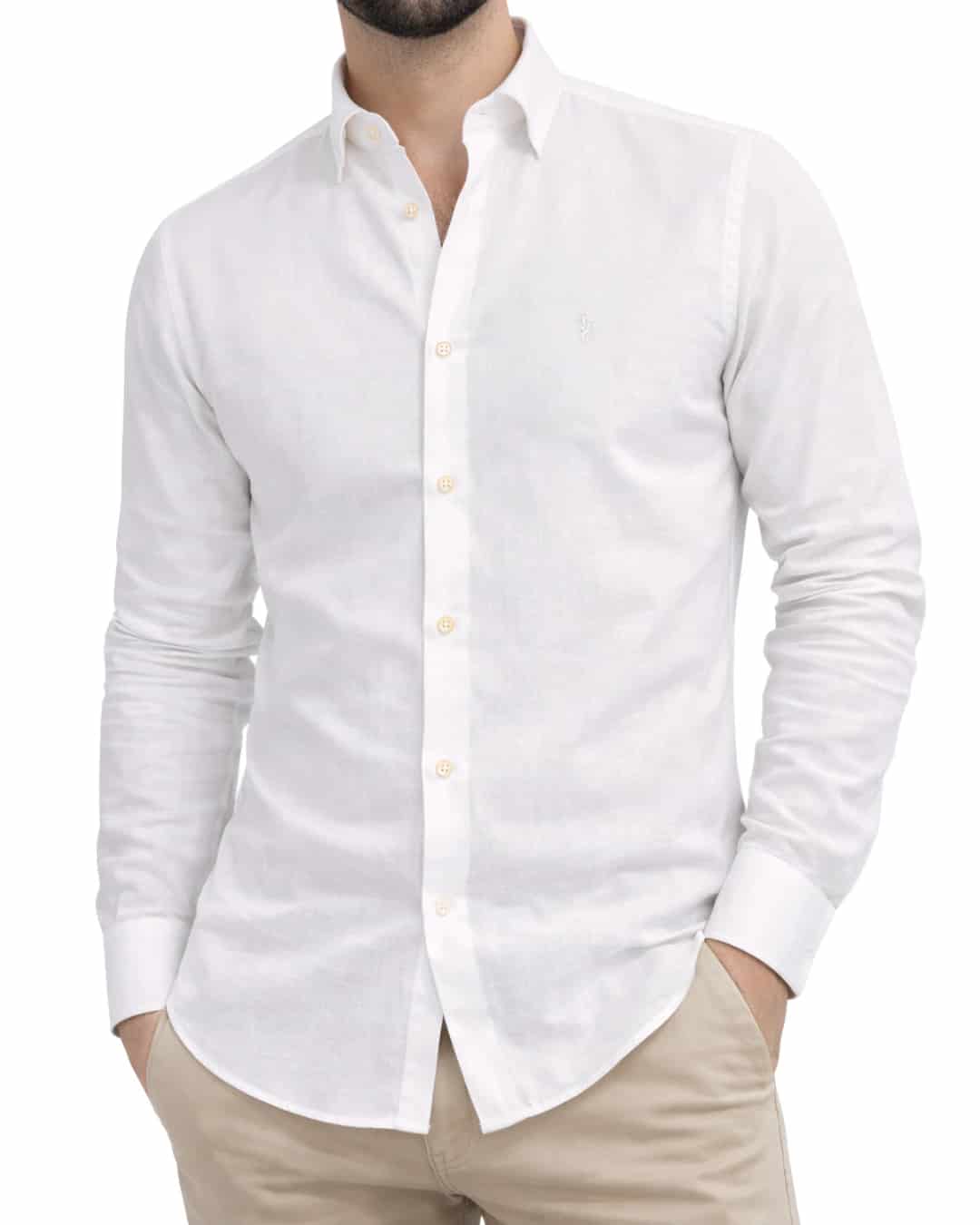 Camisa Milan Manga Larga Blanca - miniatura 3