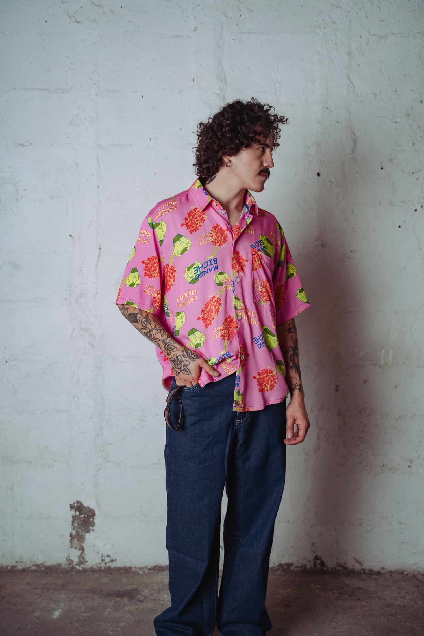 Camisa Desatín Mango Biche - miniatura 1