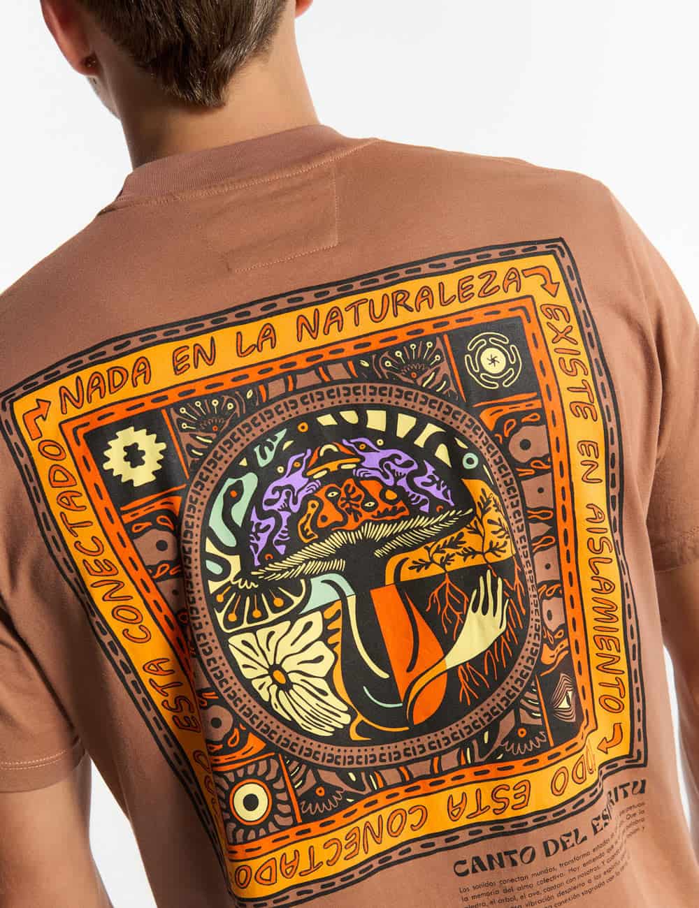 Camiseta regular fit Origen marron - miniatura 3
