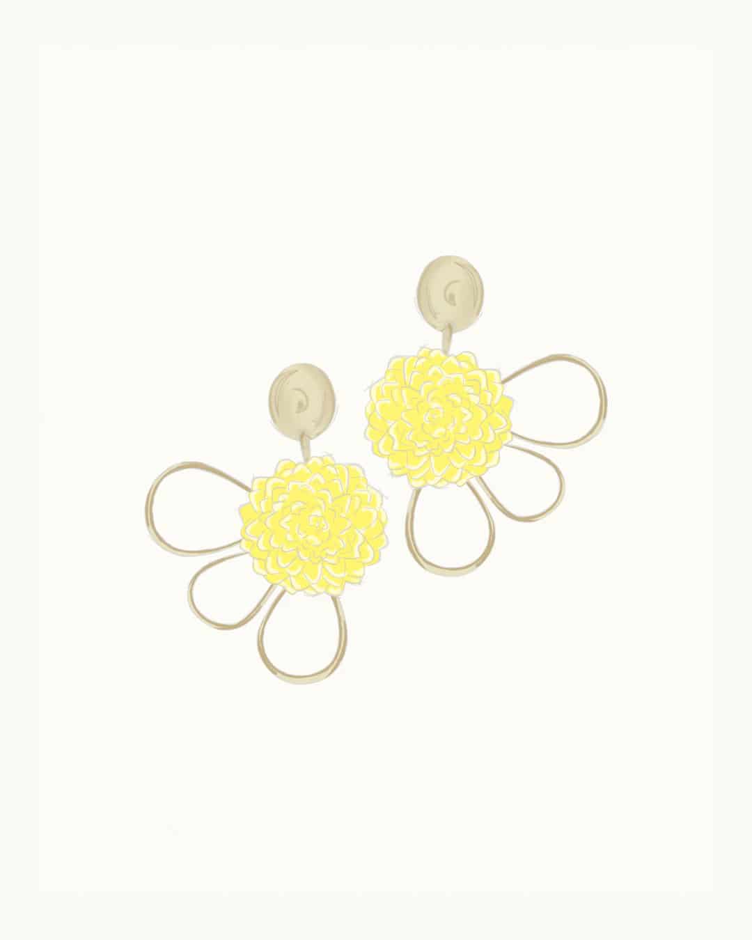 Corolle3 Earrings - miniatura 1