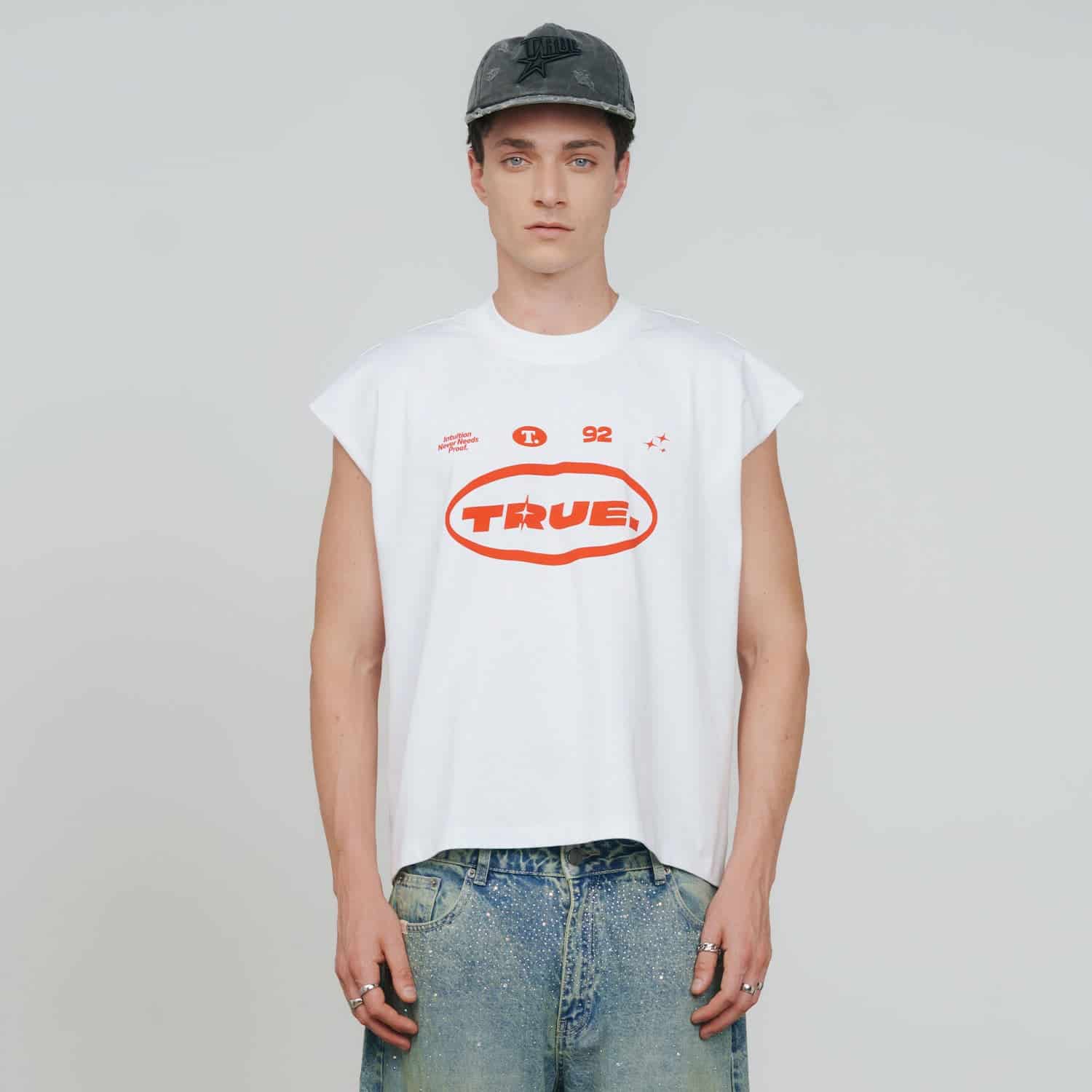 Intuition Sleeveless Tee - White - miniatura 3