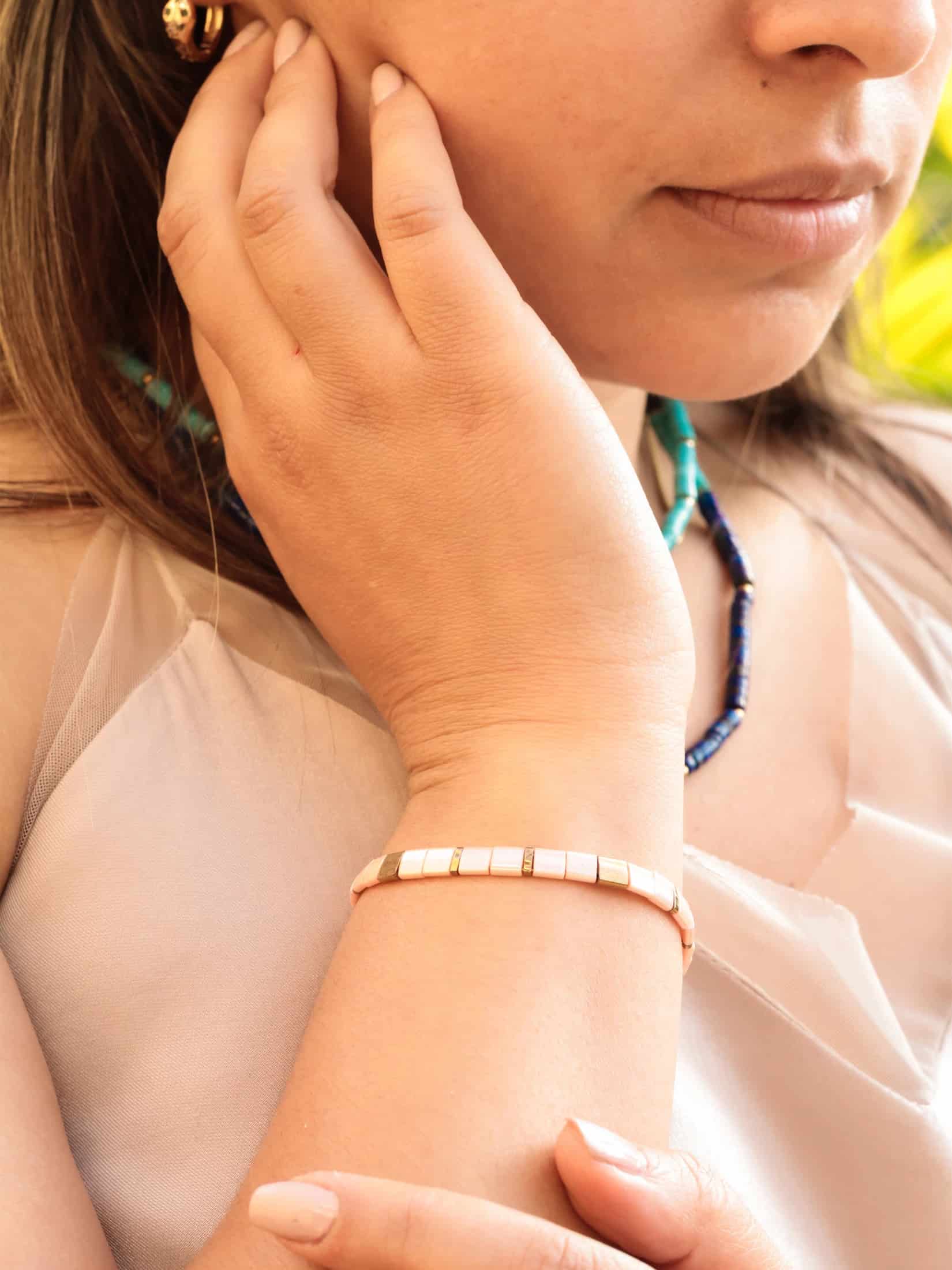 Brazalete Miyuki Tila Nevado 5mm - miniatura 4