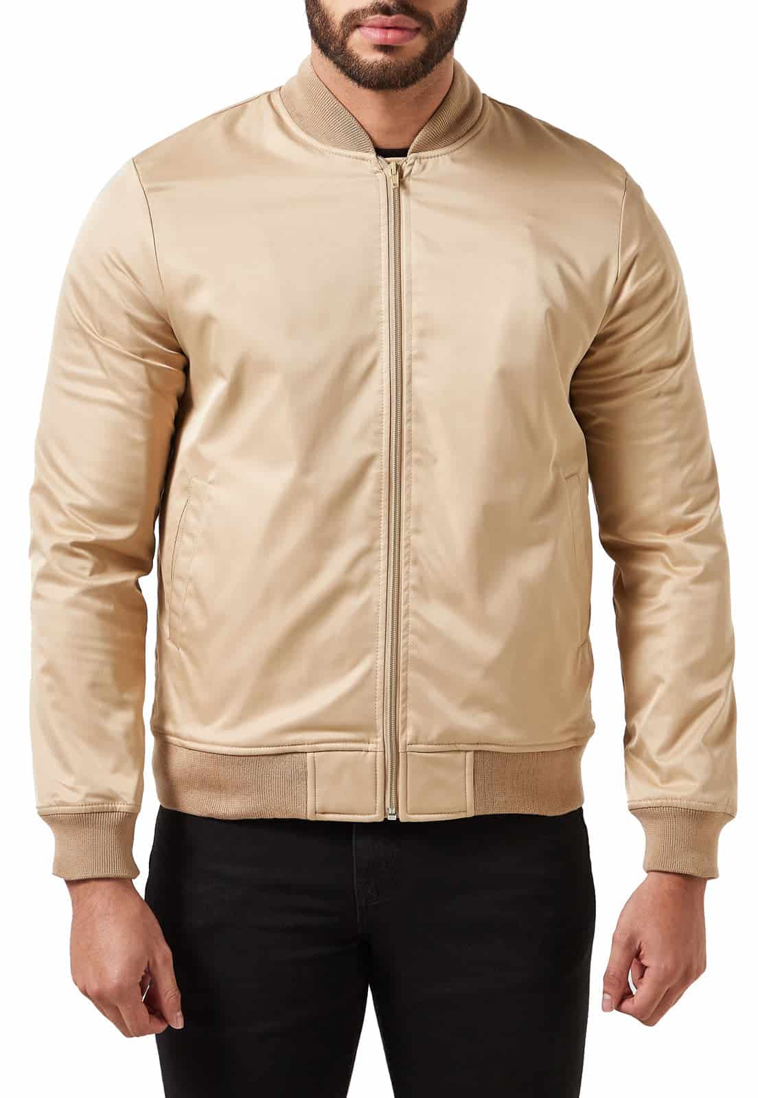 Chaqueta bomber camel - miniatura 6
