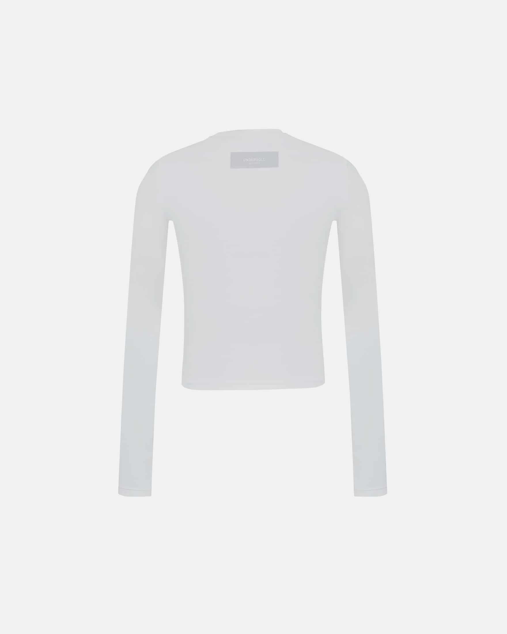 W Basics Undergold Studio Ultra Slim Long Sleeve Tee White - miniatura 3
