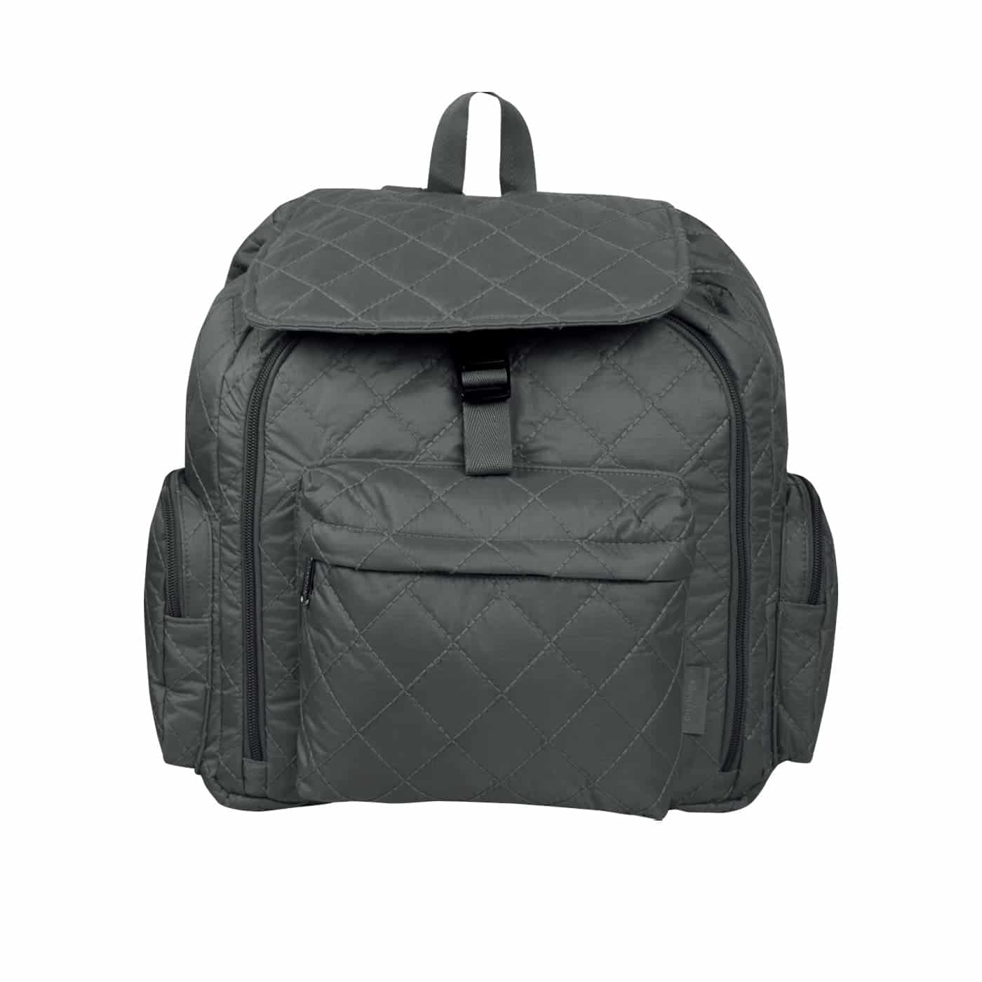 Morral Mochilero Pequeno Puffer Gris - miniatura 3