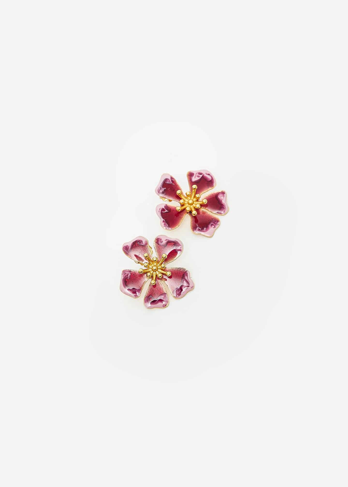 Aretes Aurora Midi Burgundy - miniatura 3