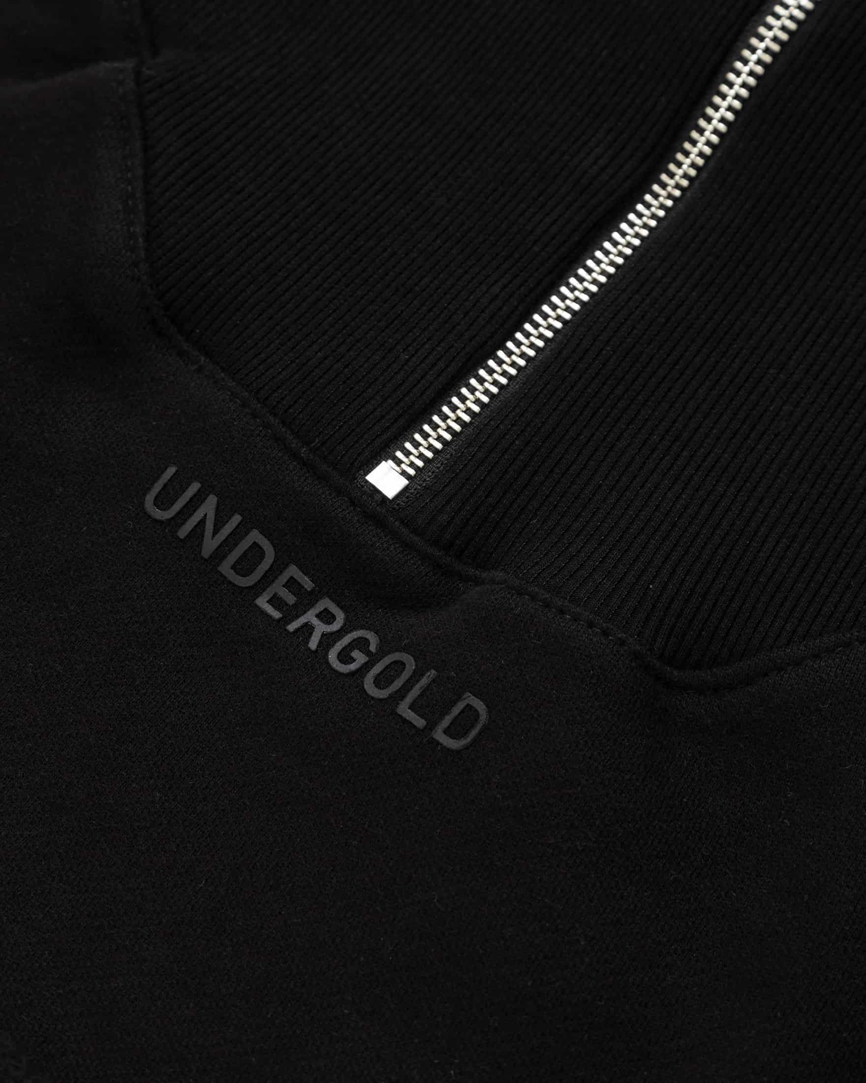 Line Logo Cropped Zip up Crewneck Black - miniatura 6