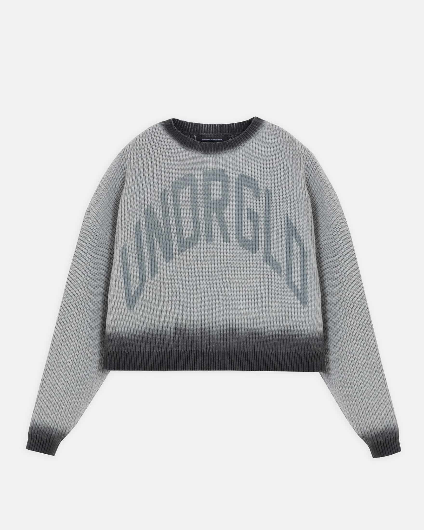 Basics Gradient Knit Crewneck Gradient Gray - miniatura 1