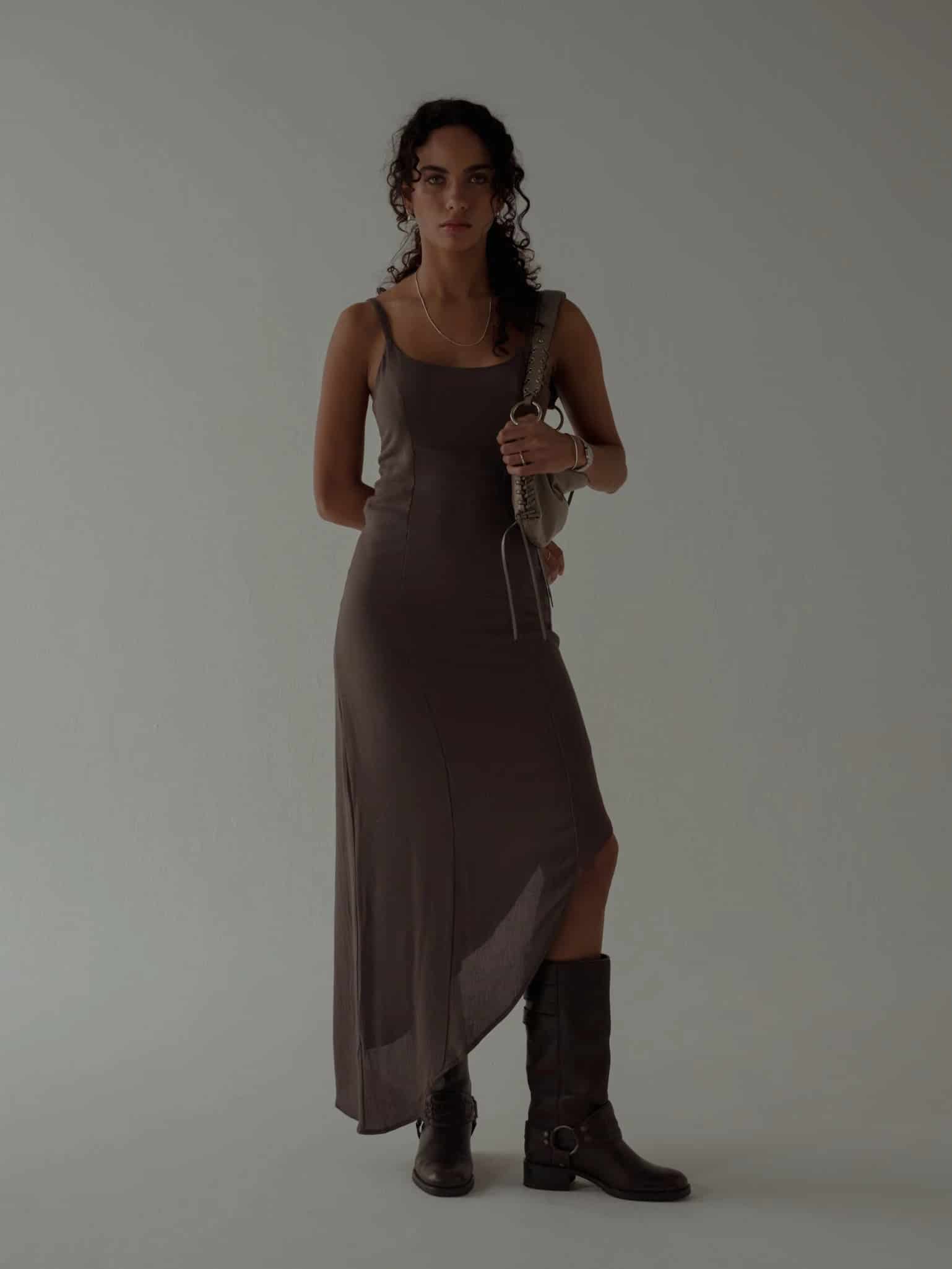 THE MINIMAL DRESS - ESPRESSO - miniatura 1
