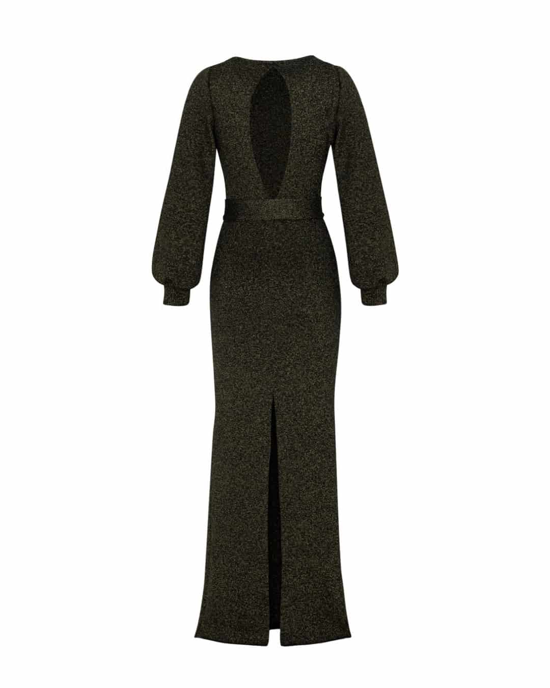 Vestido Ariadna Negro-Dorado - miniatura 7