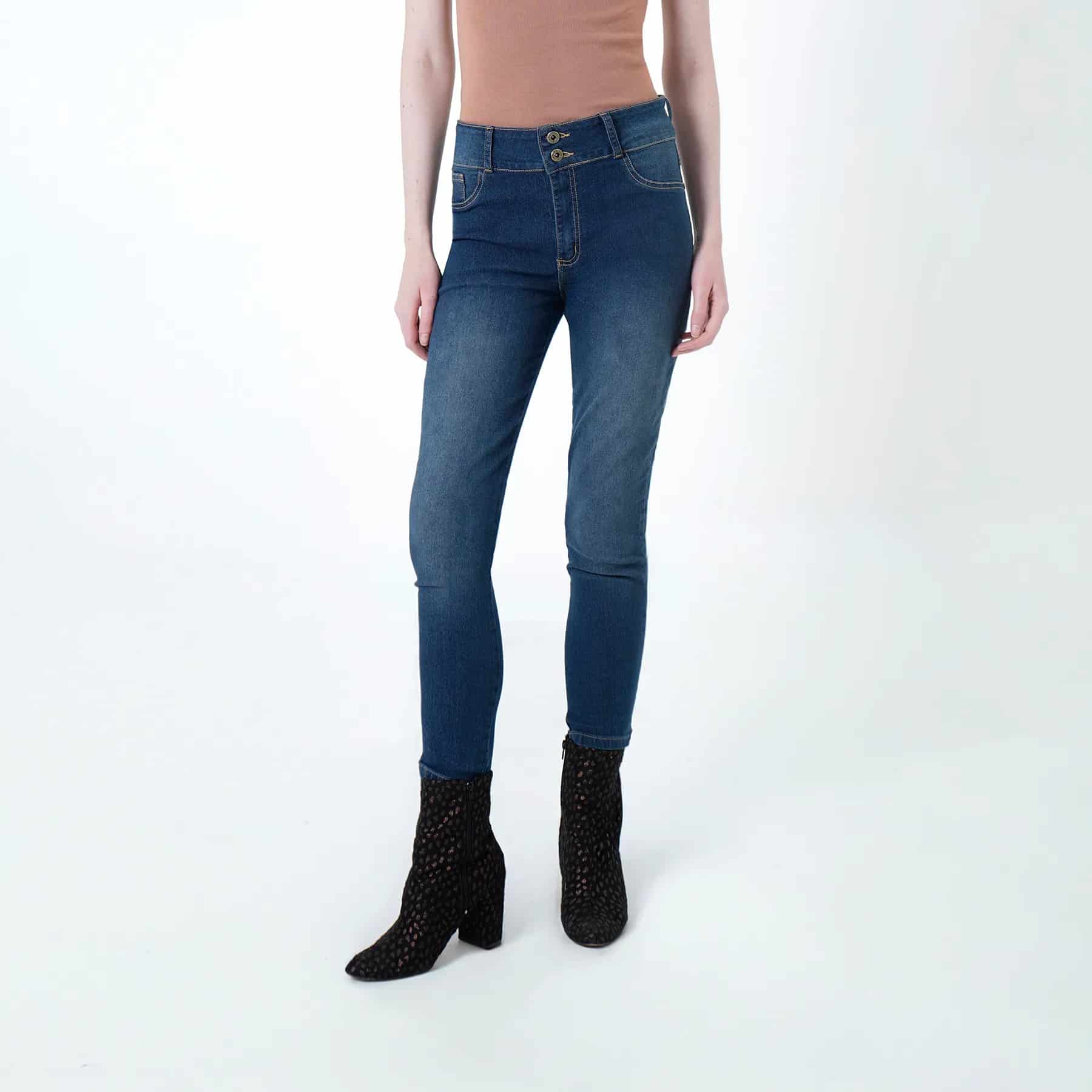 Jean Tiro Alto Bota Skinny - miniatura 1