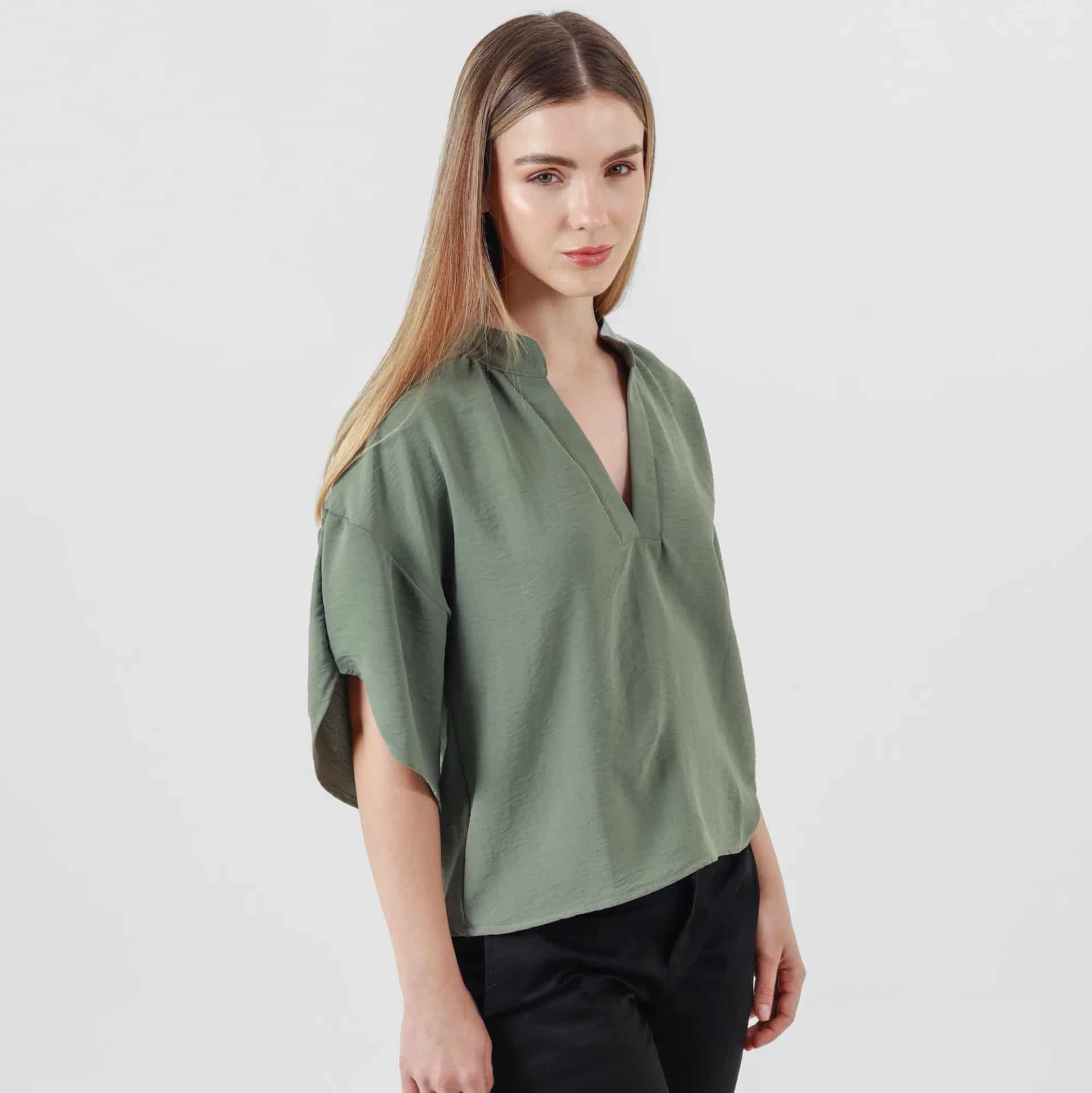 Blusa Cuello Neru Manga Corta - miniatura 12
