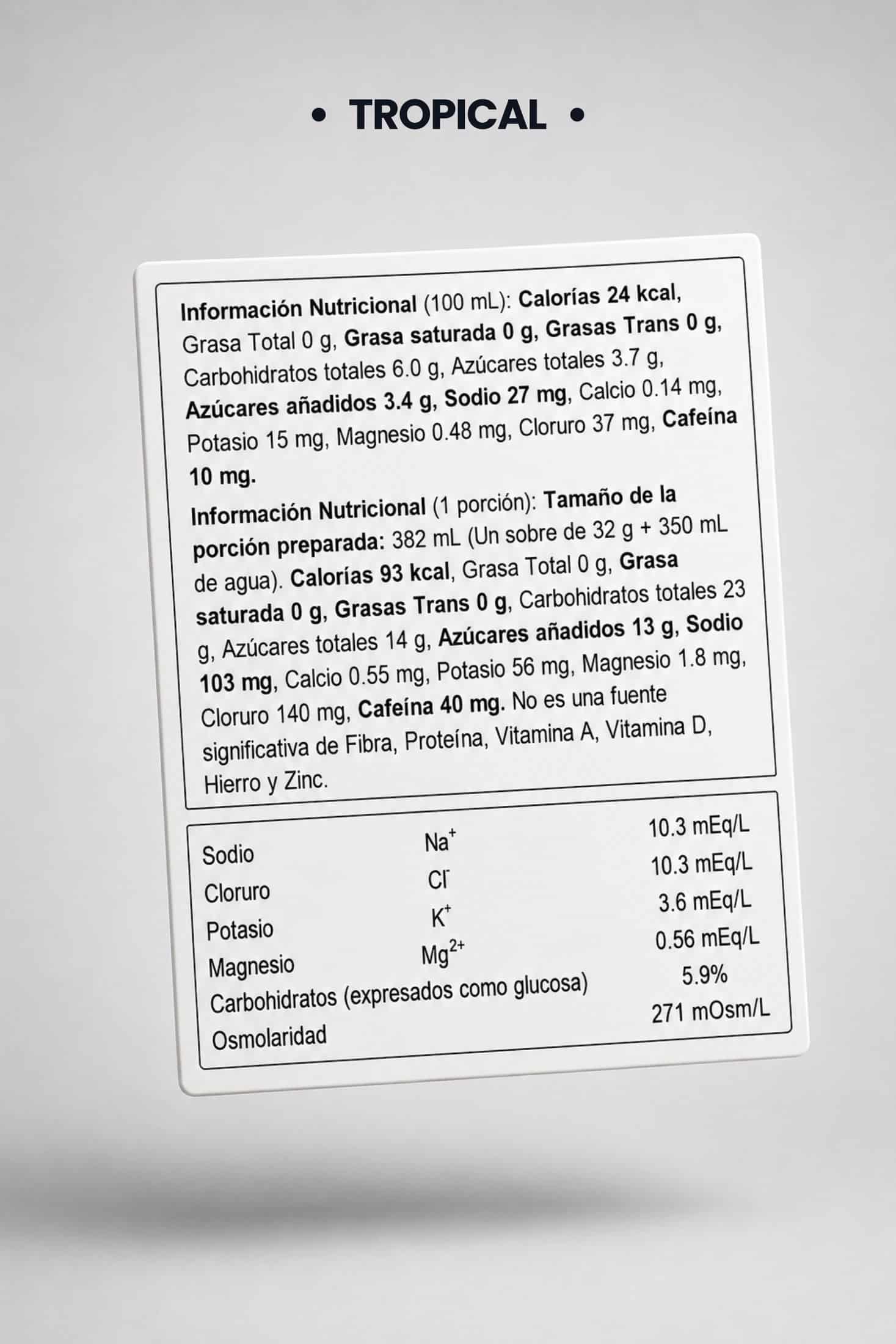 Gel Energético KOM | 23 g de Carbohidratos - miniatura 2