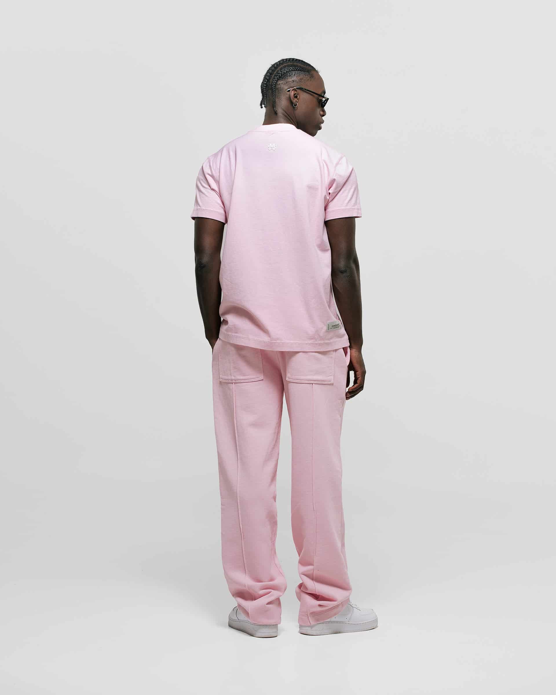 Camiseta Regular Fit Básica V3 - Rosado Pastel - miniatura 4