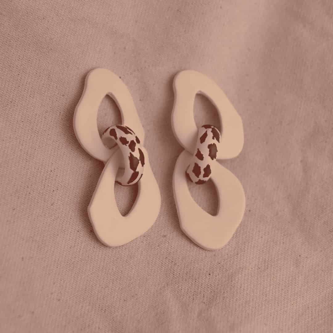 Aretes Iris Cow Print - miniatura 3