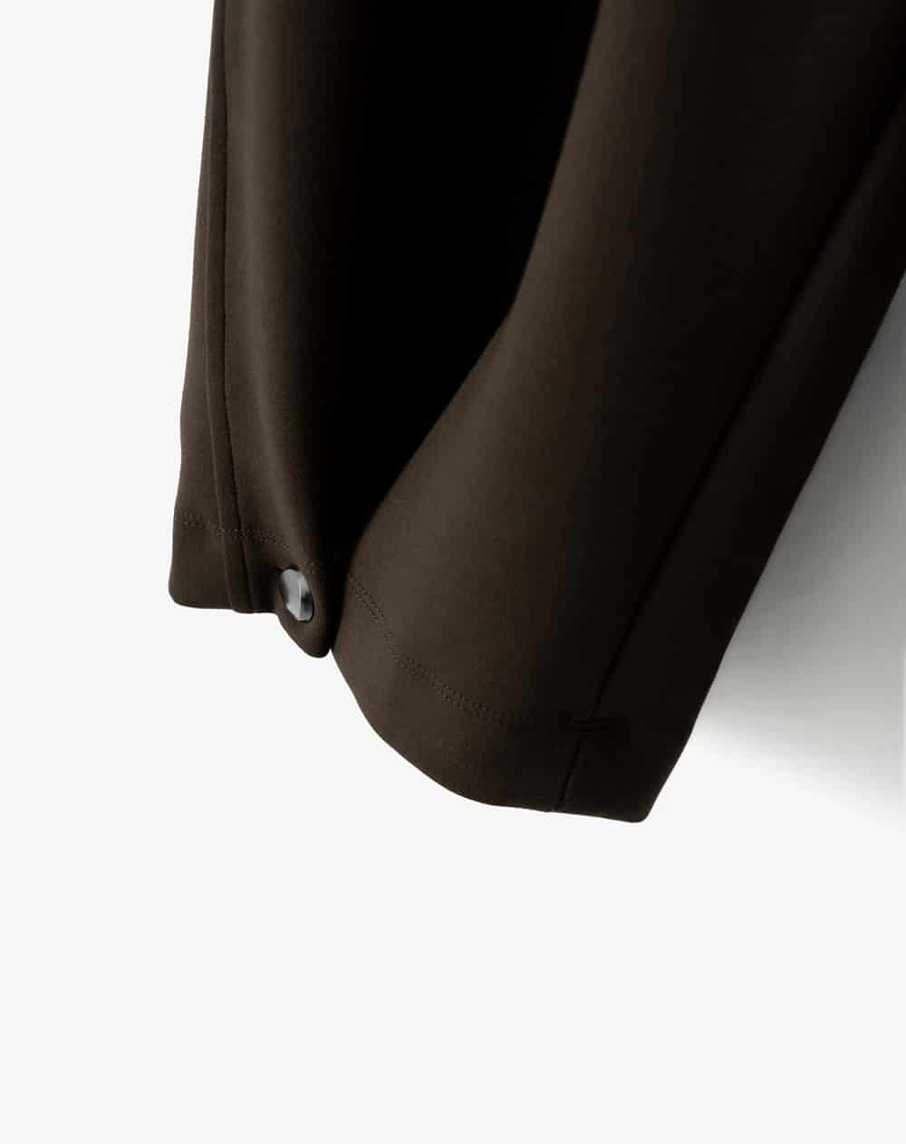 Pantalón loose tiro medio chocolate mujer - miniatura 3