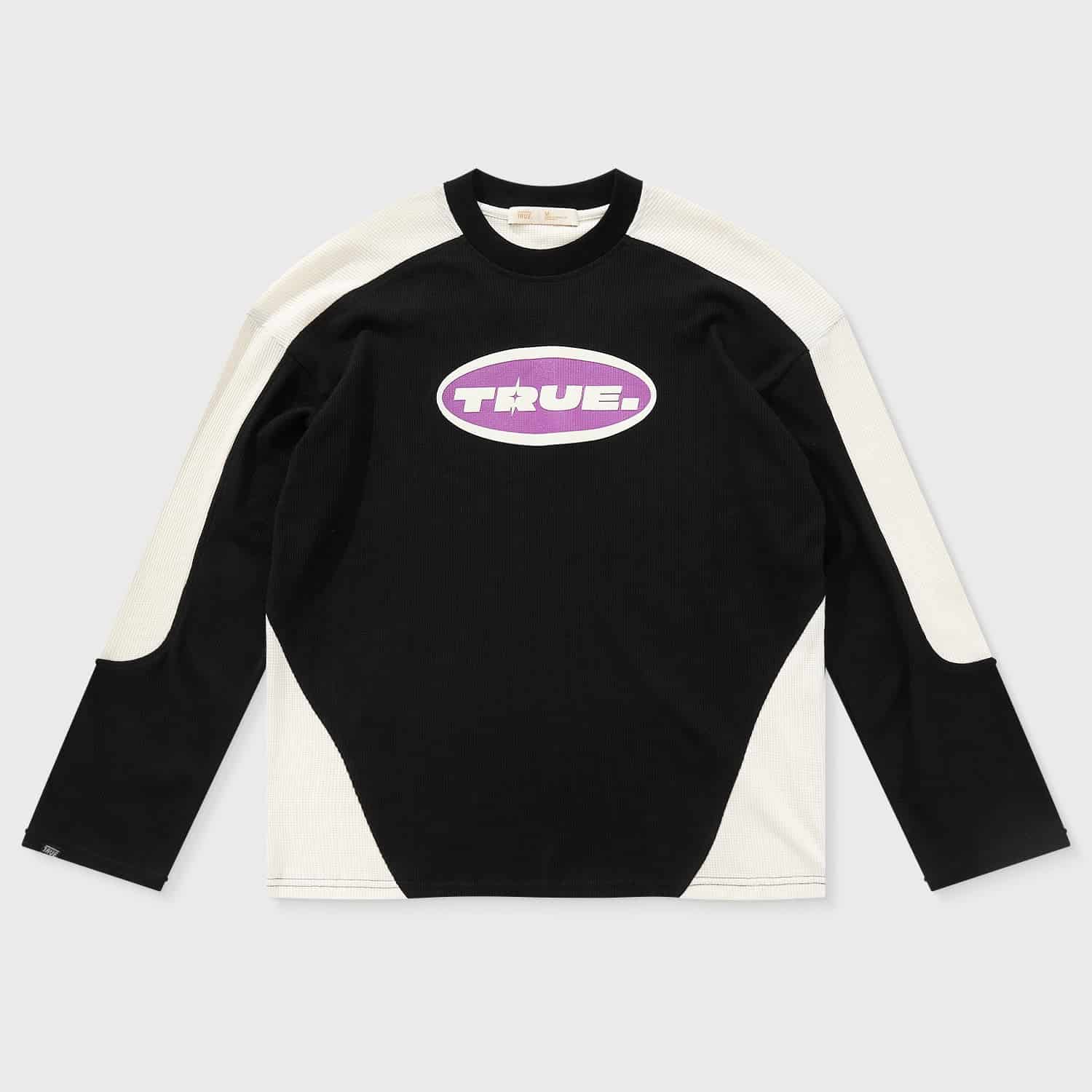 Waffer Long Sleeve Tee - Black - miniatura 1