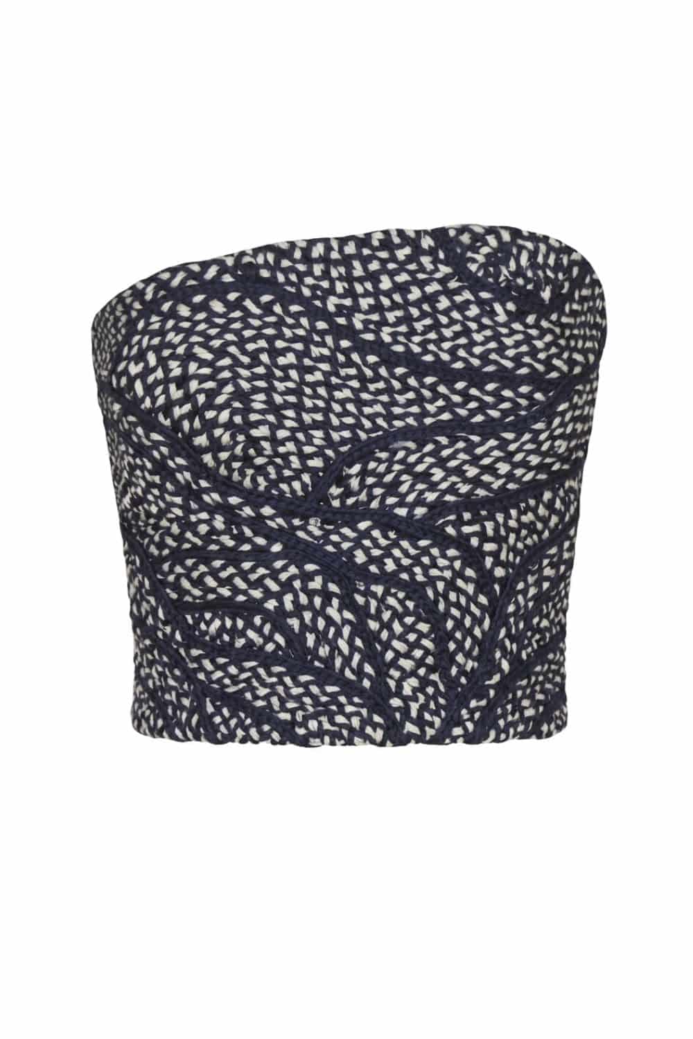 Crop top rocio marino azul navy - miniatura 2