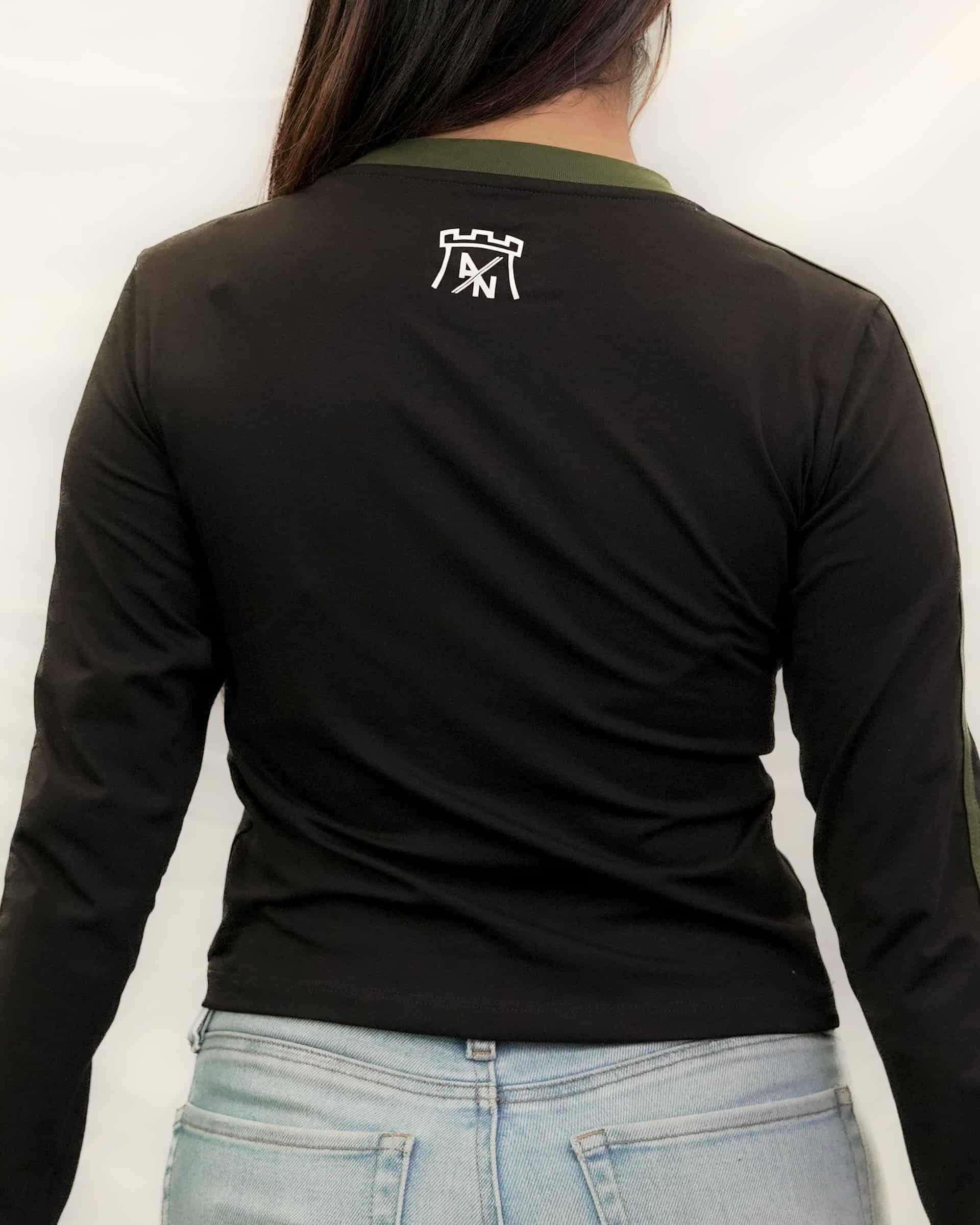 TOP NEGRO MANGA LARGA ANFC MUJER - miniatura 3