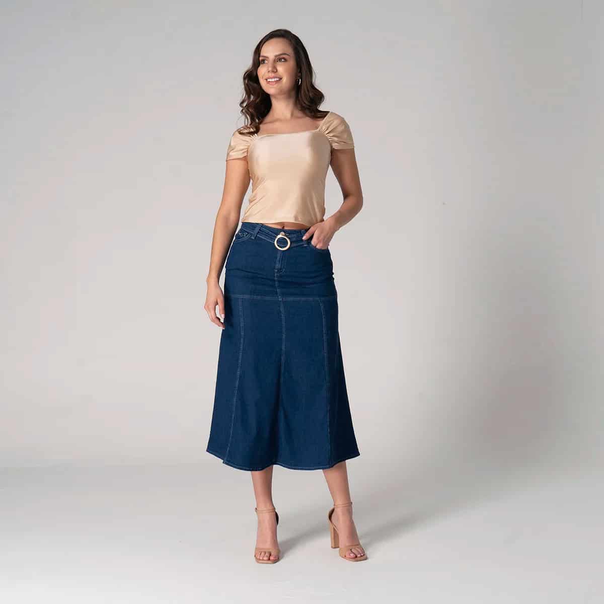 Blusa Slim Escote Bandeja Nova - miniatura 6