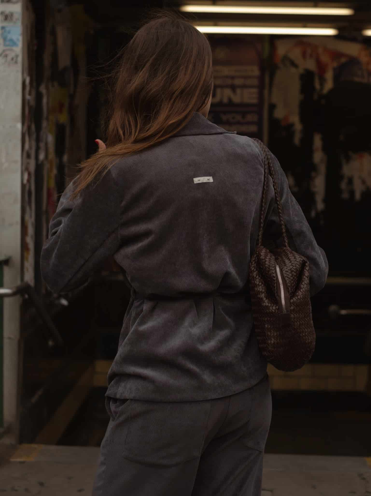 CORD BLAZER - DEEP BROWN - miniatura 6