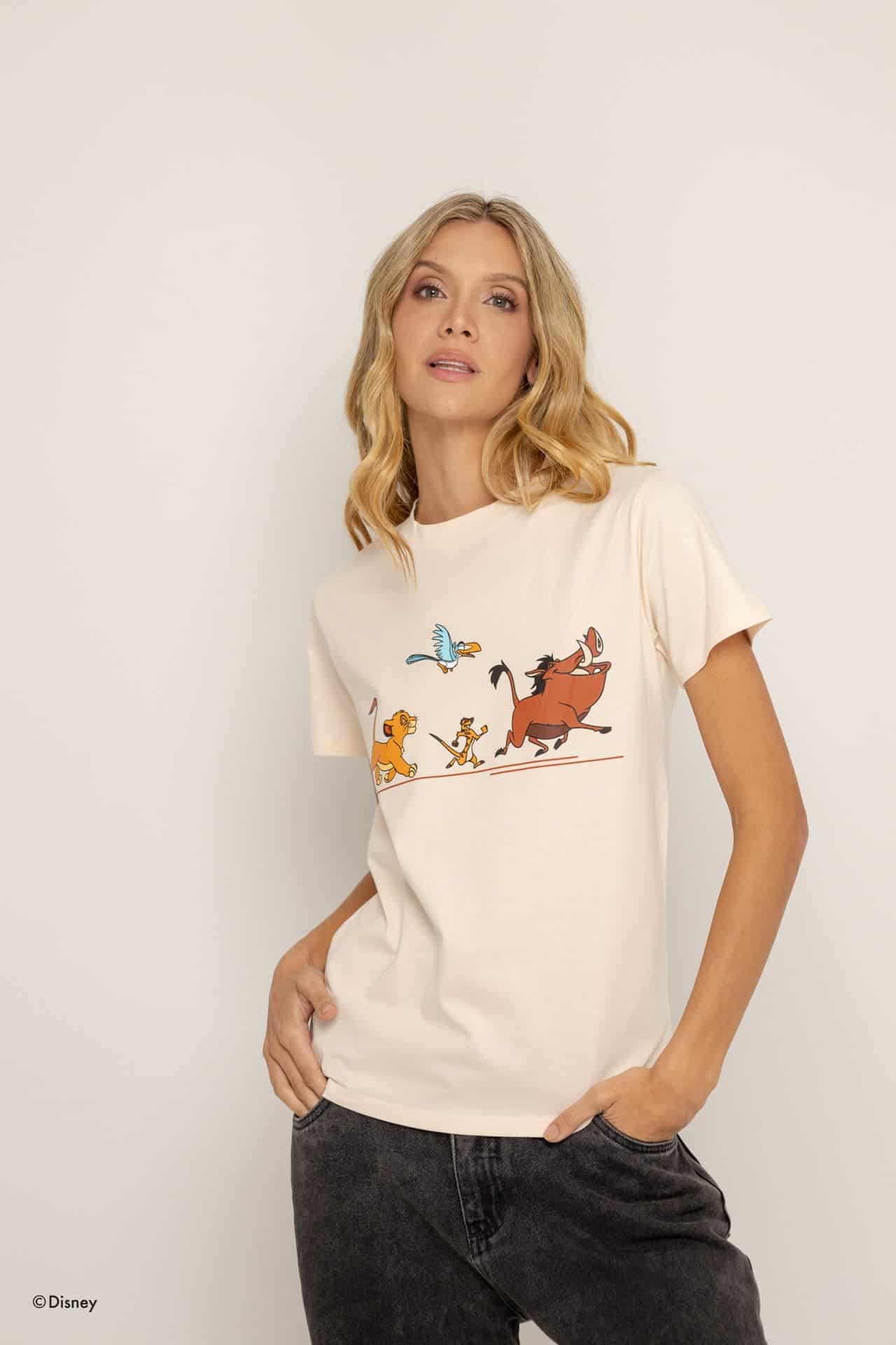T-Shirt Beige El Rey Leon - miniatura 5