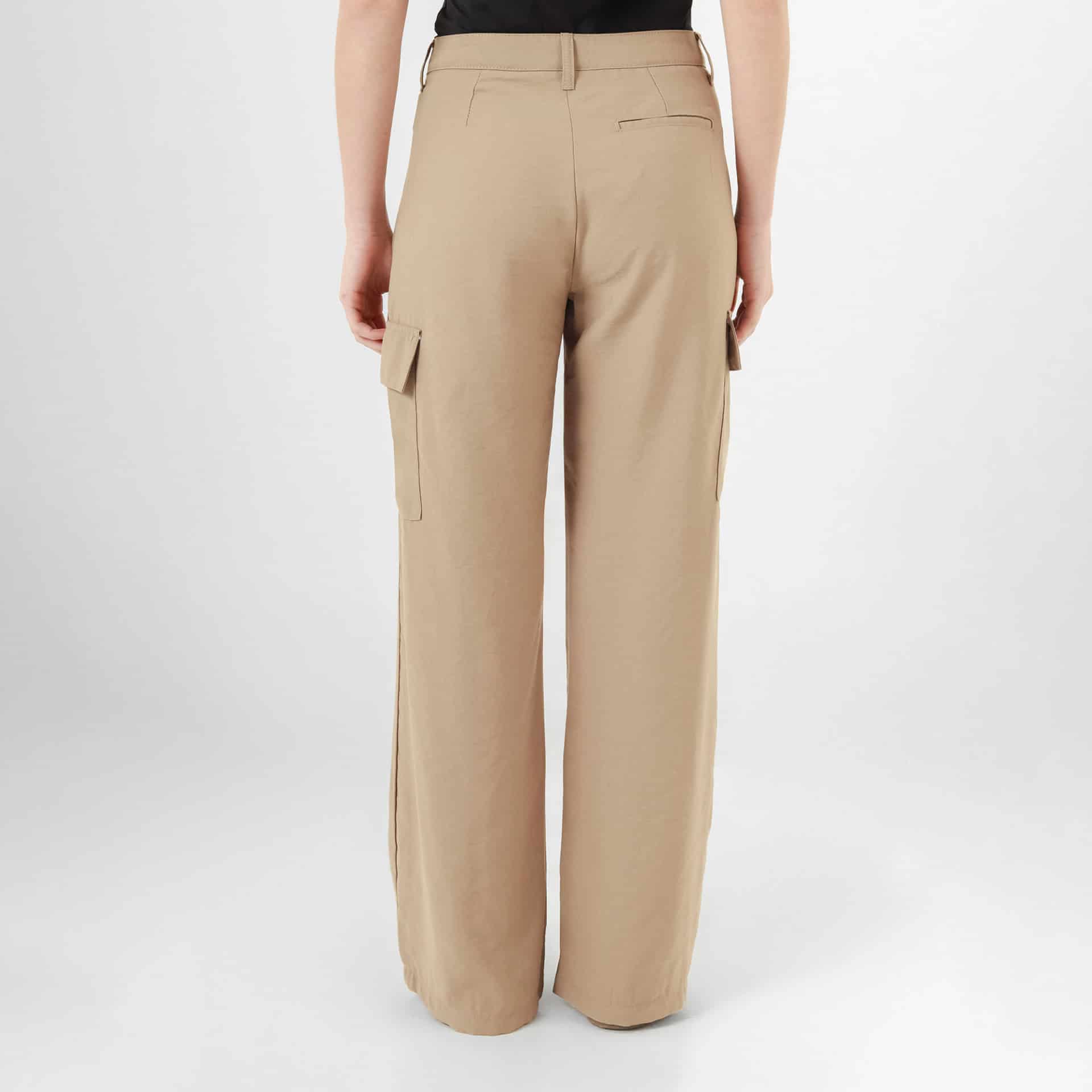 Pantalon Tipo Cargo Tiro Alto Bota Recta - miniatura 3