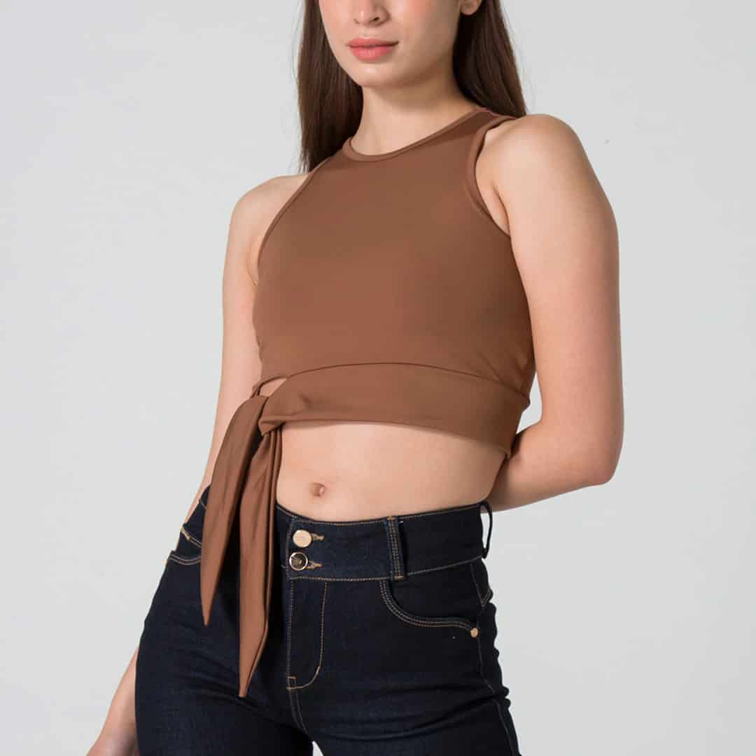 Blusa Crop Manga Sisa Slim Dalia - miniatura 3