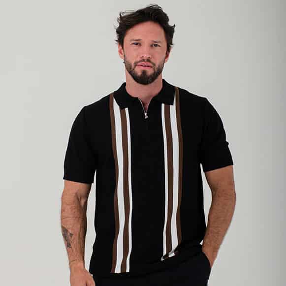 SUETER TIPO POLO MODA TEJIDO HOMBRE - miniatura 2