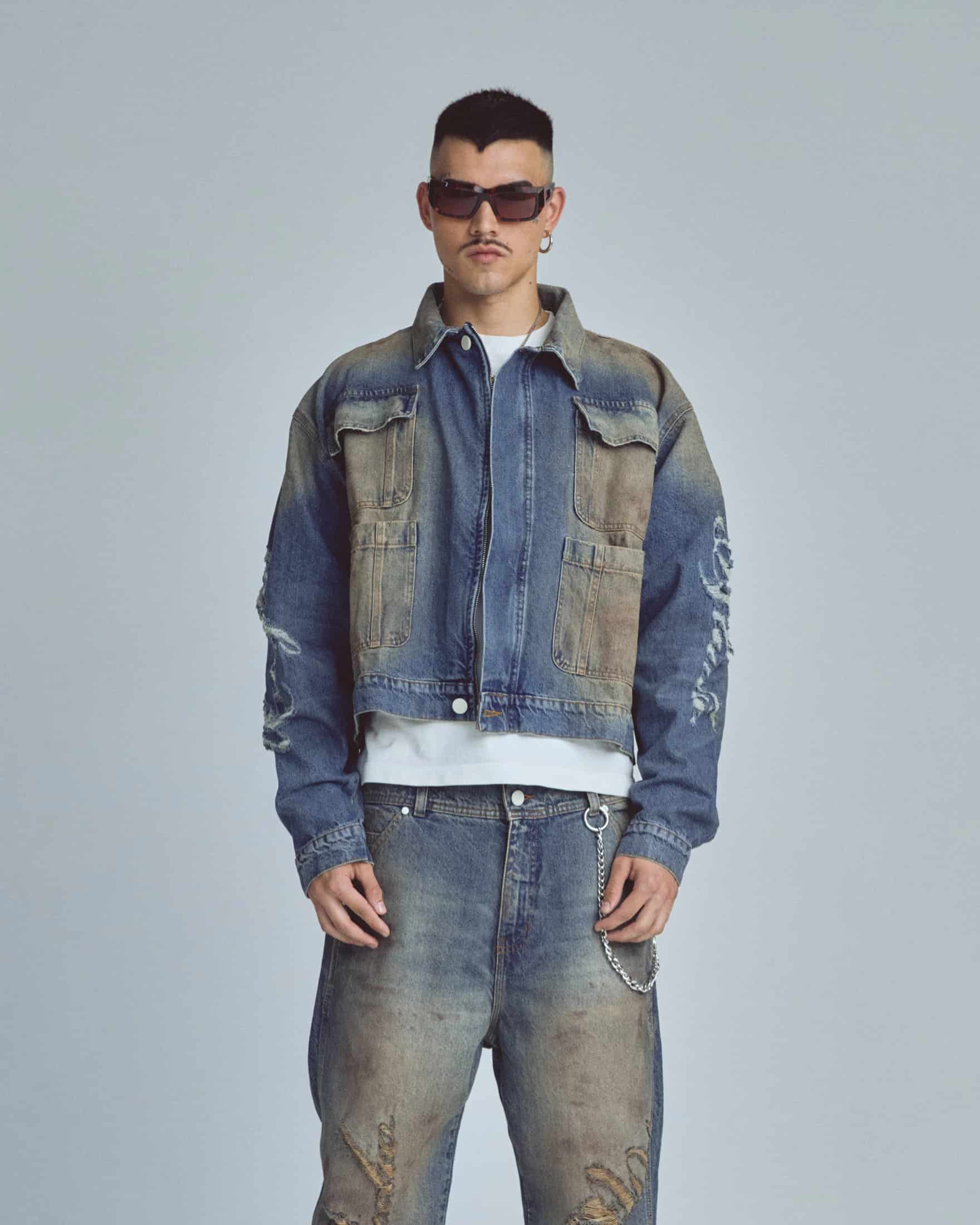 Stardust Undgld Studio Boxy Fit Jacket Mechanic Blue - miniatura 2