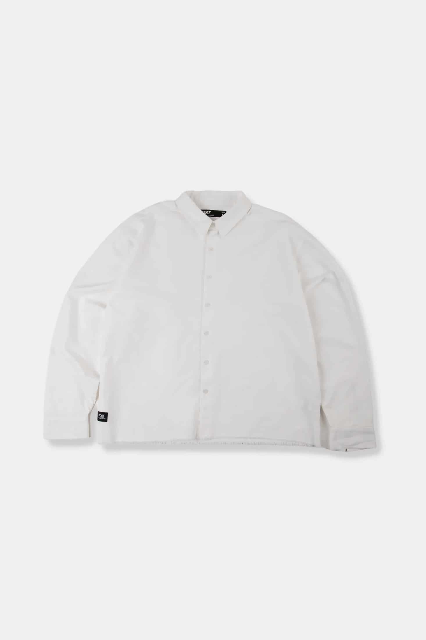 CAMISA MANGA LARGA COLOR BLANCO BLANCO - miniatura 1