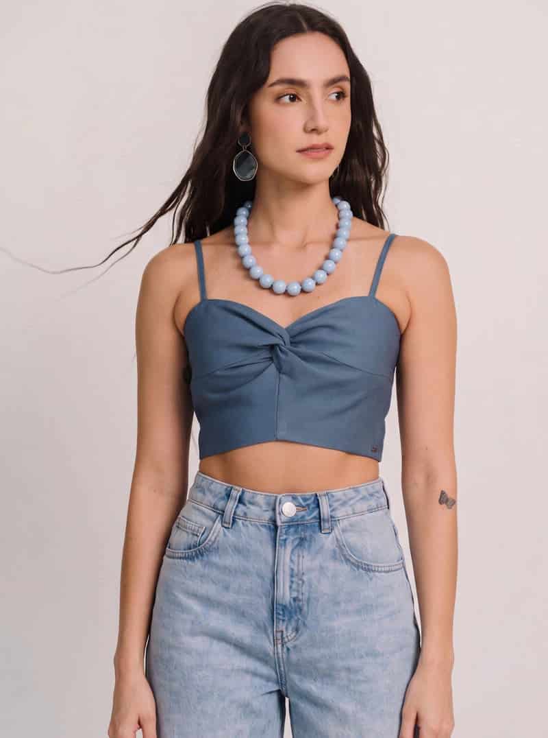 CORPIÑO AZUL ACERO - miniatura 3