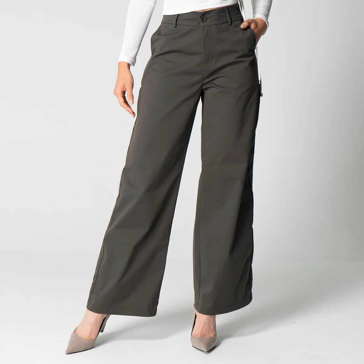 Pantalon Unicolor Wide Leg Zac - miniatura 2