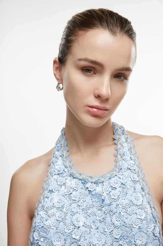 MEDIANOCHE MINI DRESS BLUE - miniatura 1