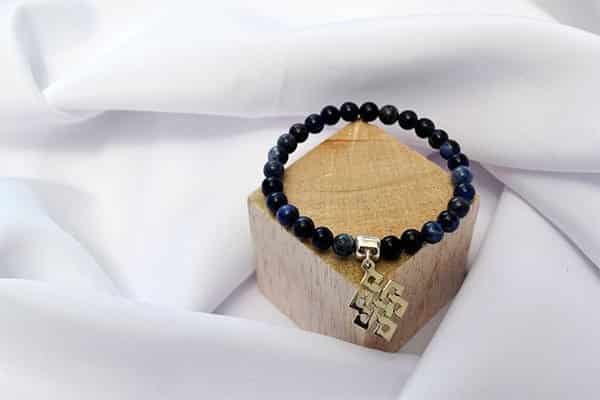 Pulsera Sodalita dije infinito - miniatura 3