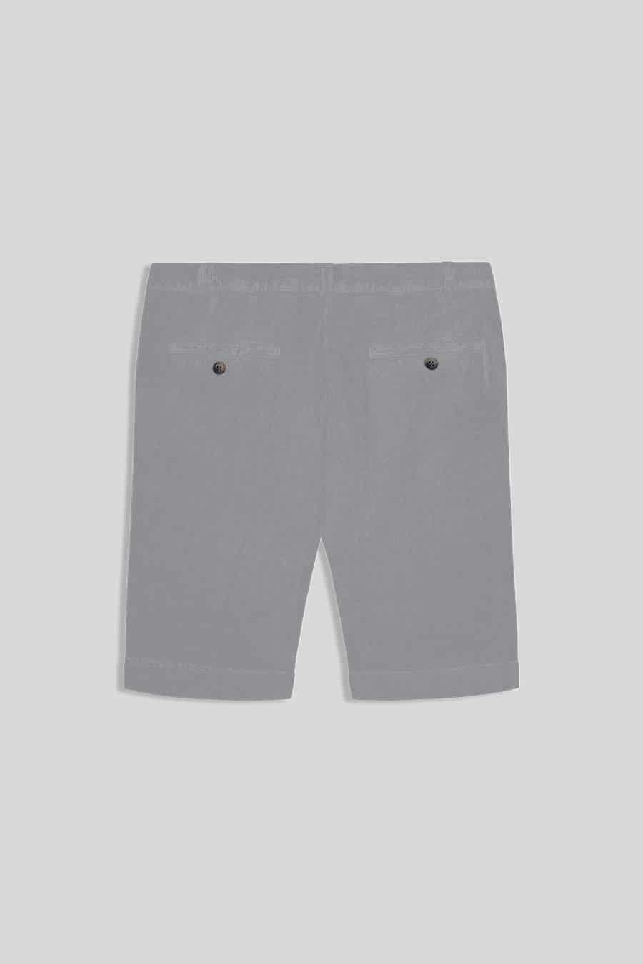 Men's linen bermuda smoke - miniatura 3