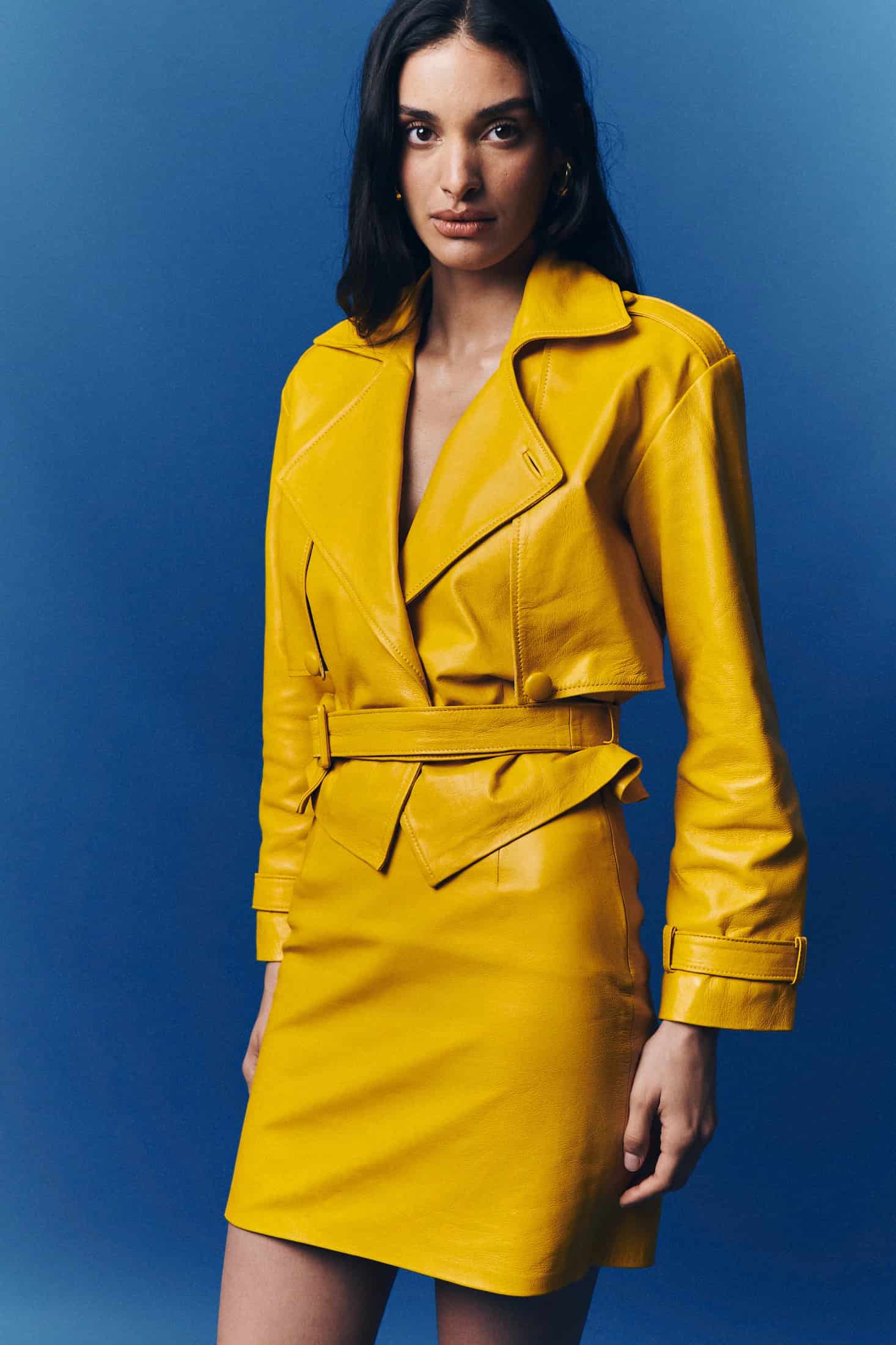 NINA SHORT TRENCH COAT JACKET - miniatura 3